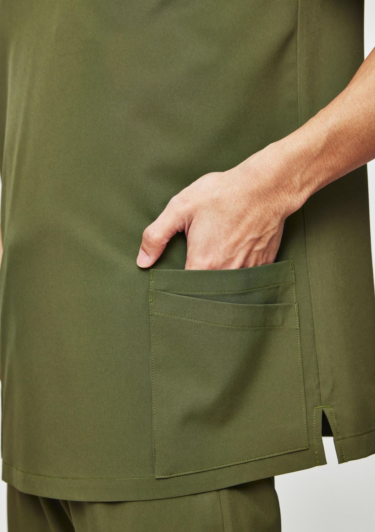 5-Pocket MoveTech® Scrub Top - Men / Forest Green