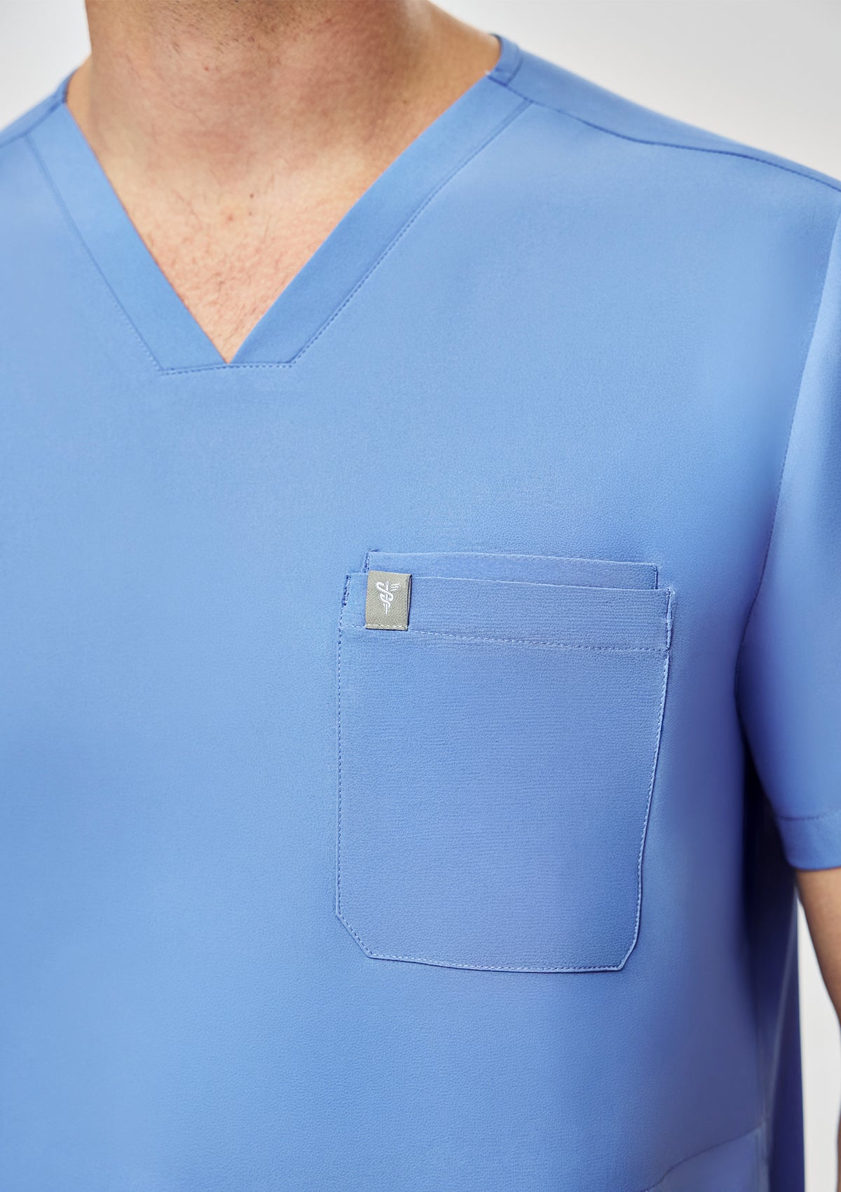 4-Pocket MoveTech® Scrub Top - Men / Cool Ceil