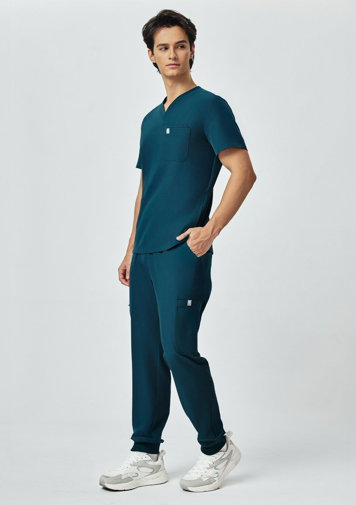 4-Pocket MoveTech® Scrub Top - Men / Deep Teal