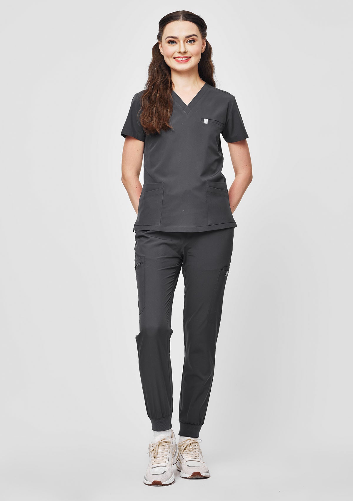 5-Pocket MoveTech® Scrub Top - Women / Graphite