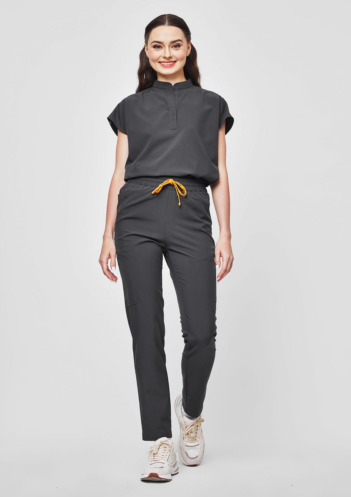 Mandarin MoveTech® Scrub Top - Women / Graphite