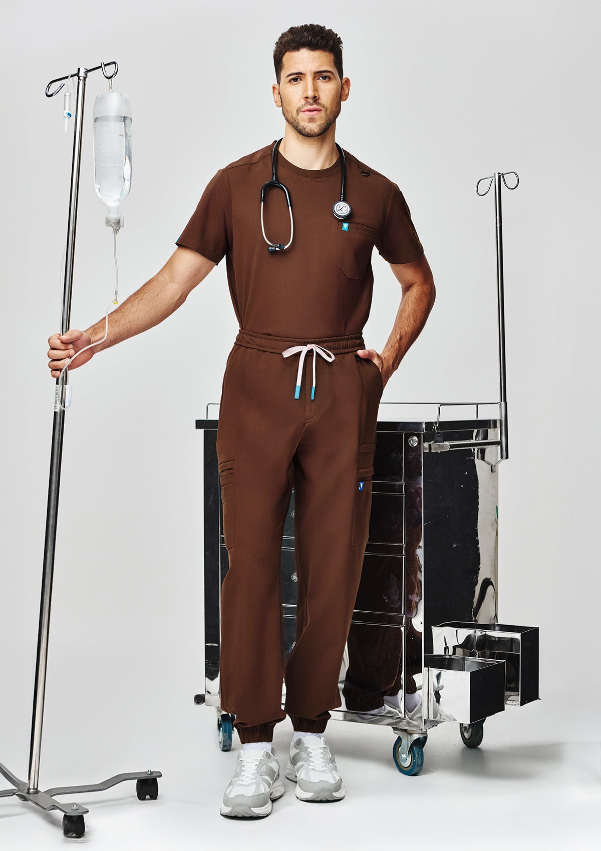 Jogger Utility Scrub Pants - Men / Dark Cacao