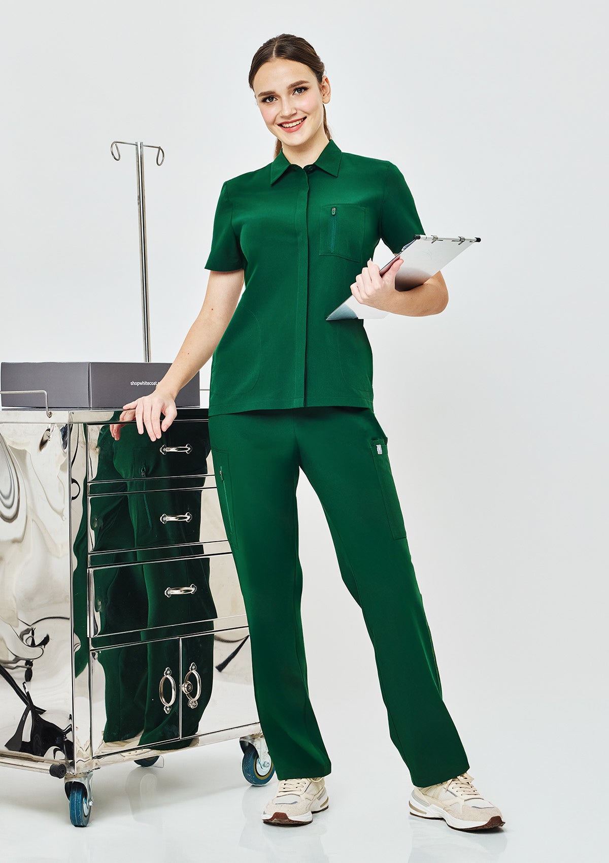 Polo MoveTech® Scrub Top Core+ - Women / Evergreen