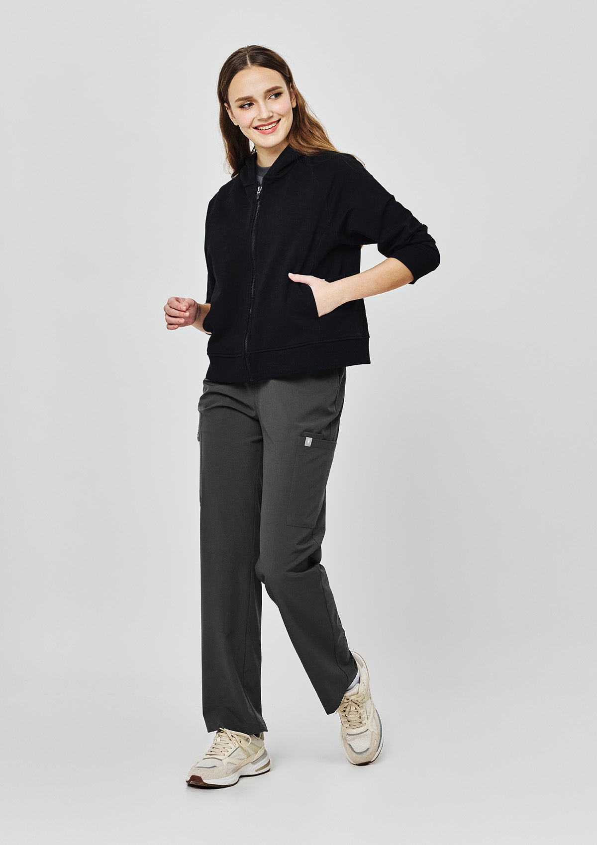 Utility Full Zip Hoodie - Women / Obsidian