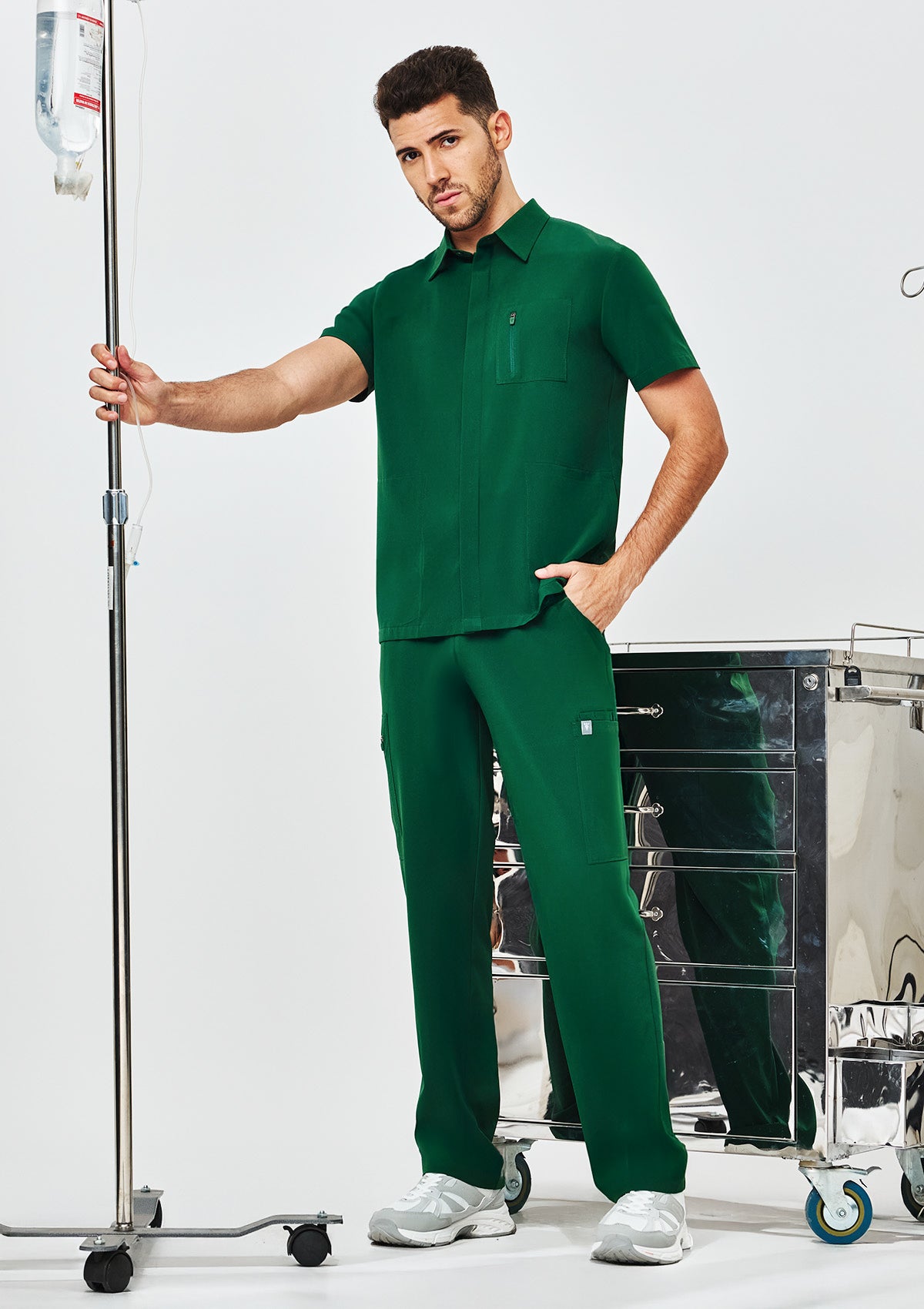 Polo MoveTech® Scrub Top Core+ - Men / Evergreen