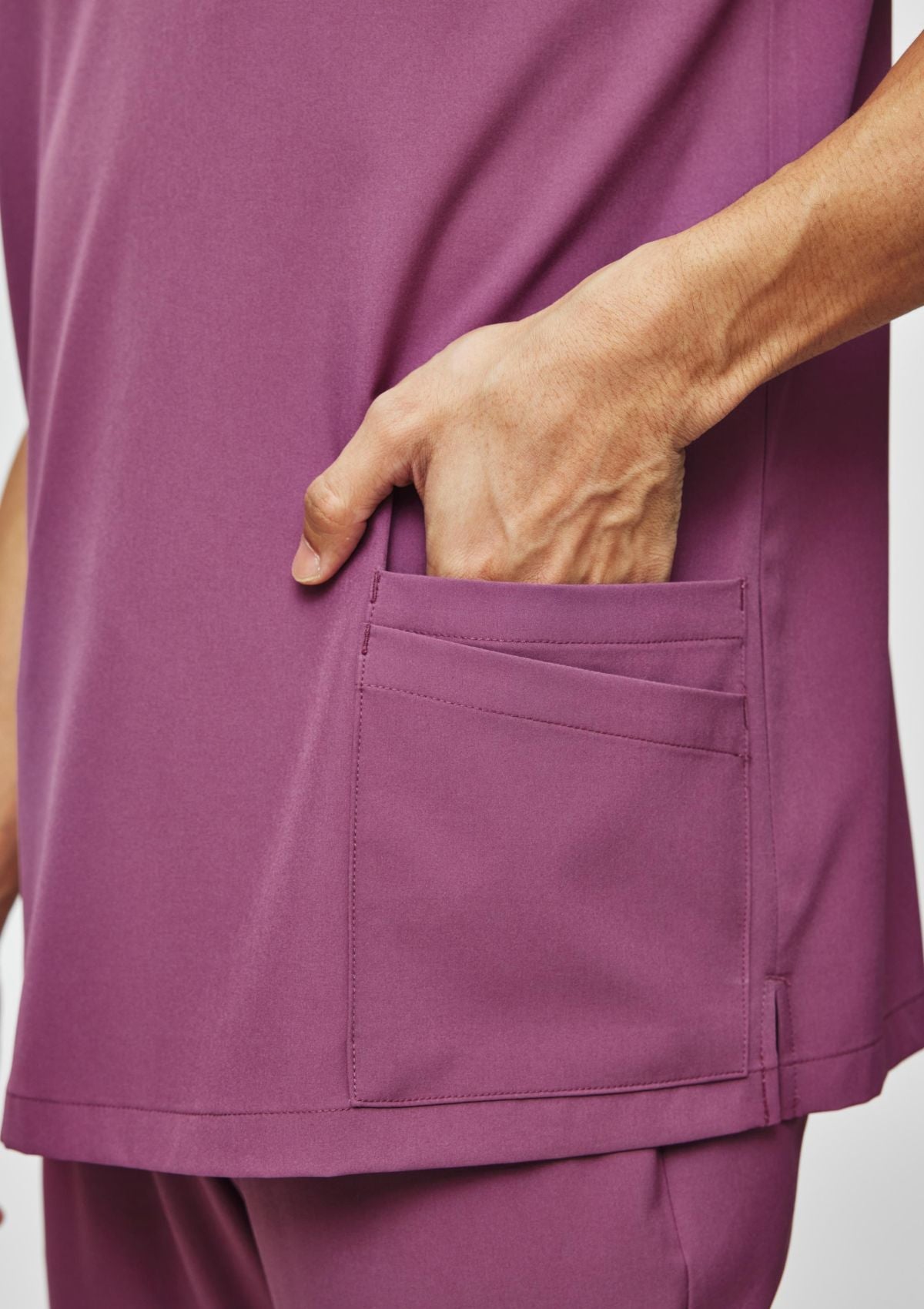 5-Pocket MoveTech® Scrub Top - Men / Mauve