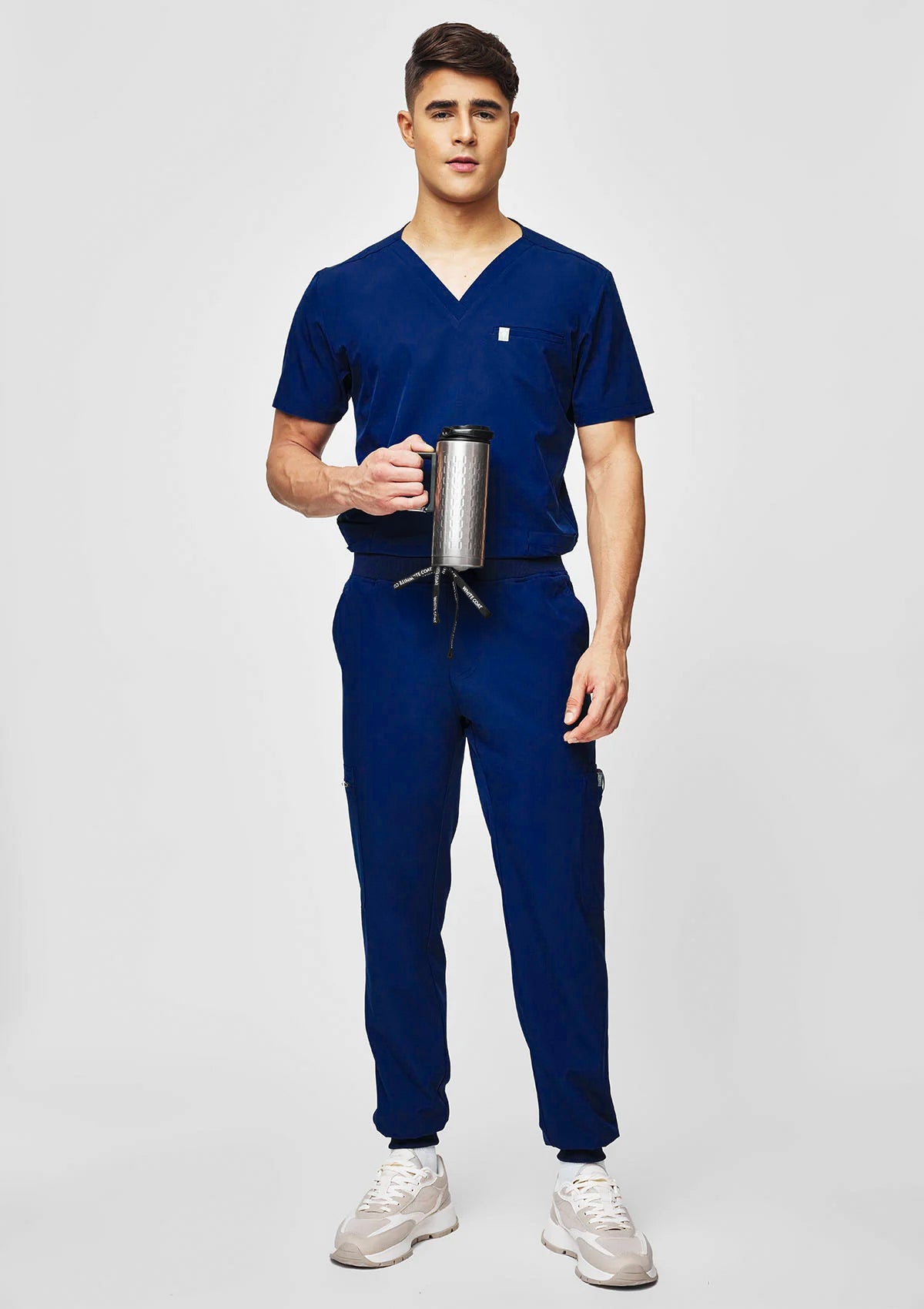 5-Pocket MoveTech® Scrub Top - Men / Navy