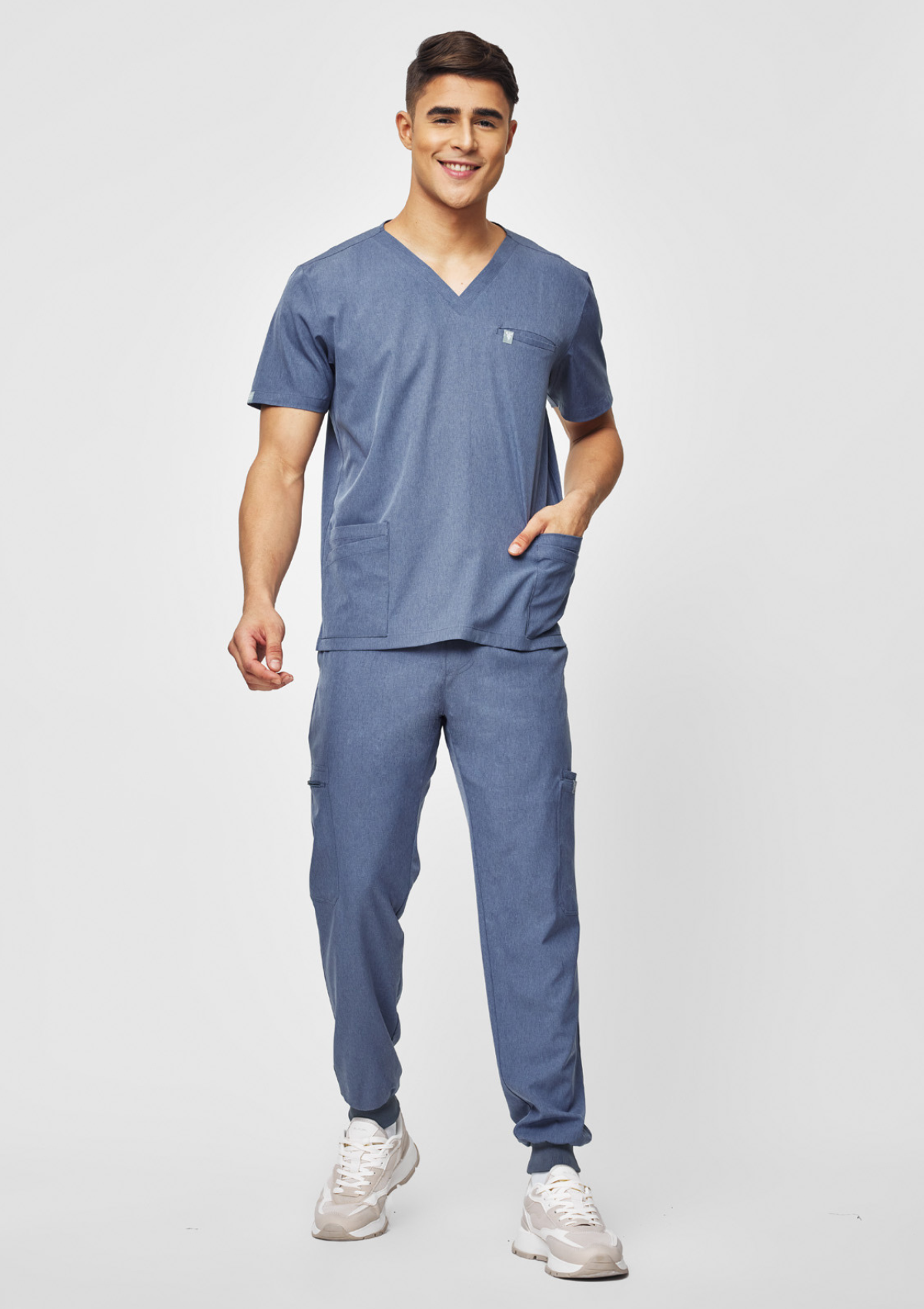5-Pocket MoveTech® Matrix Scrub Top - Men / Slate