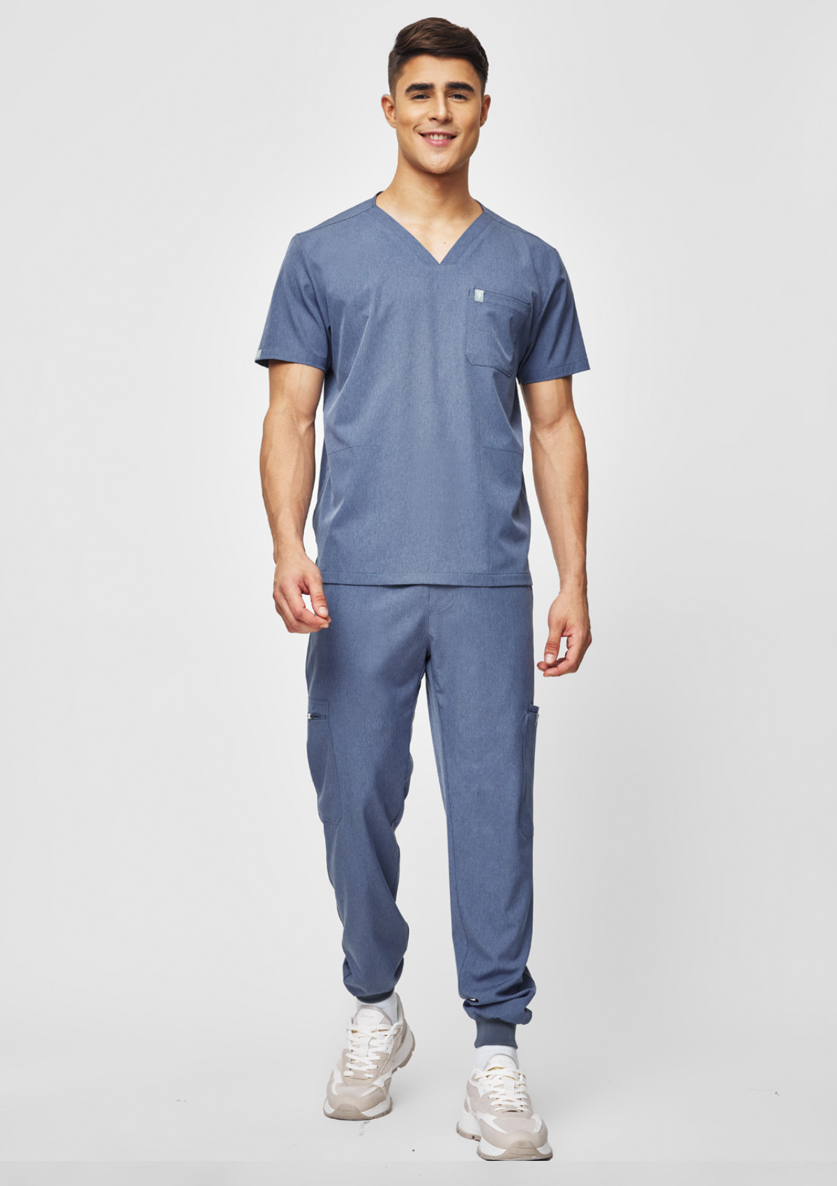 4-Pocket MoveTech® Matrix Scrub Top - Men / Slate
