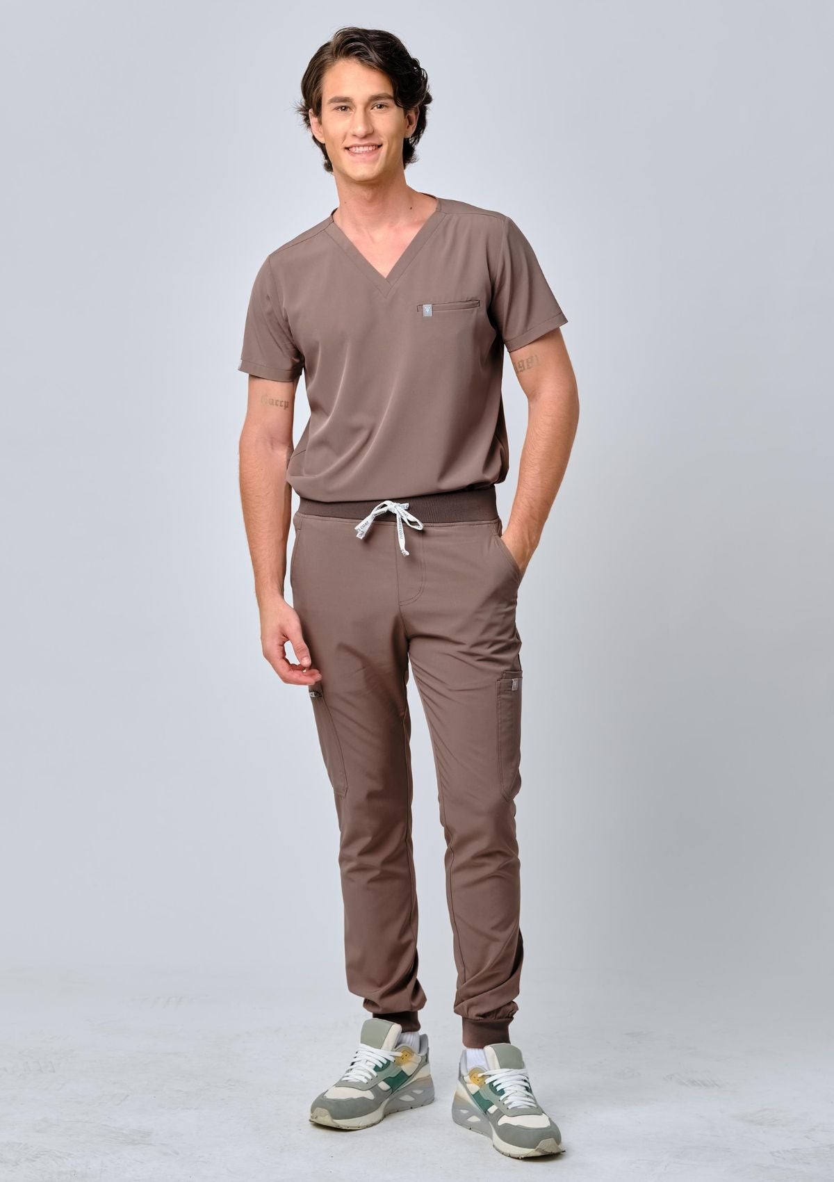 Jogger MoveTech® Scrub Pants - Men / Taupe