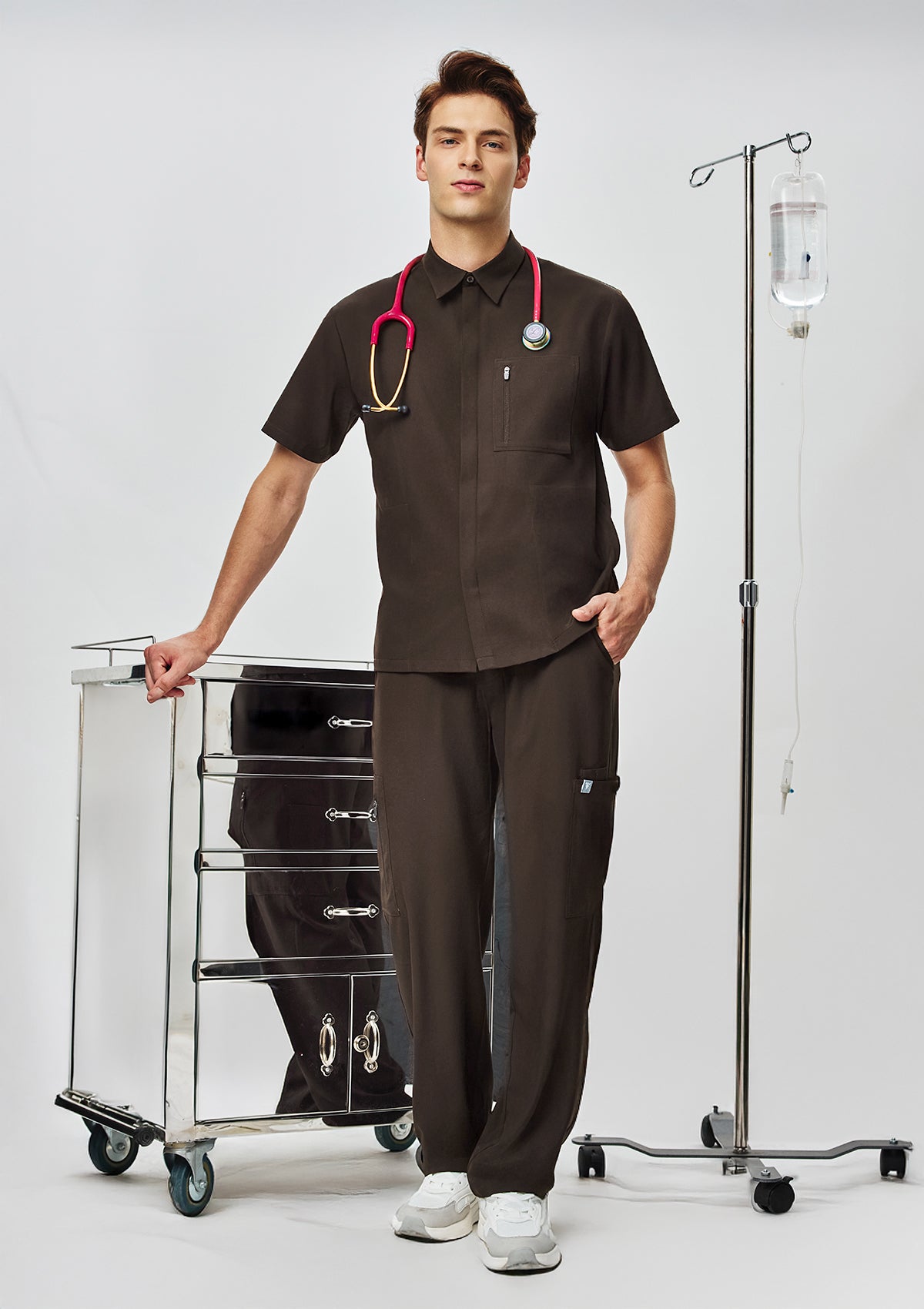 Polo MoveTech® Scrub Top Core+ - Men / Espresso