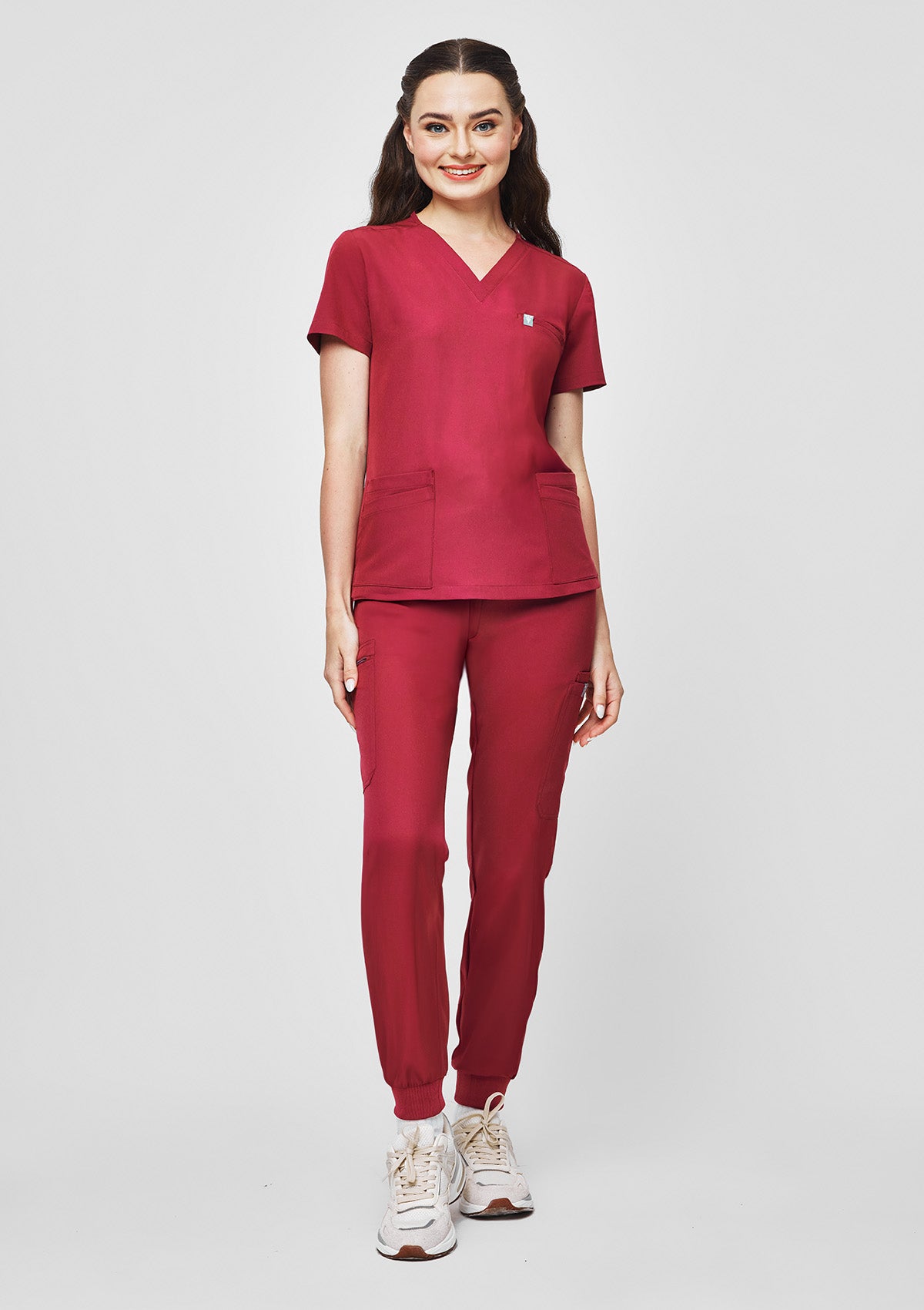 5-Pocket MoveTech® Scrub Top - Women / Garnet