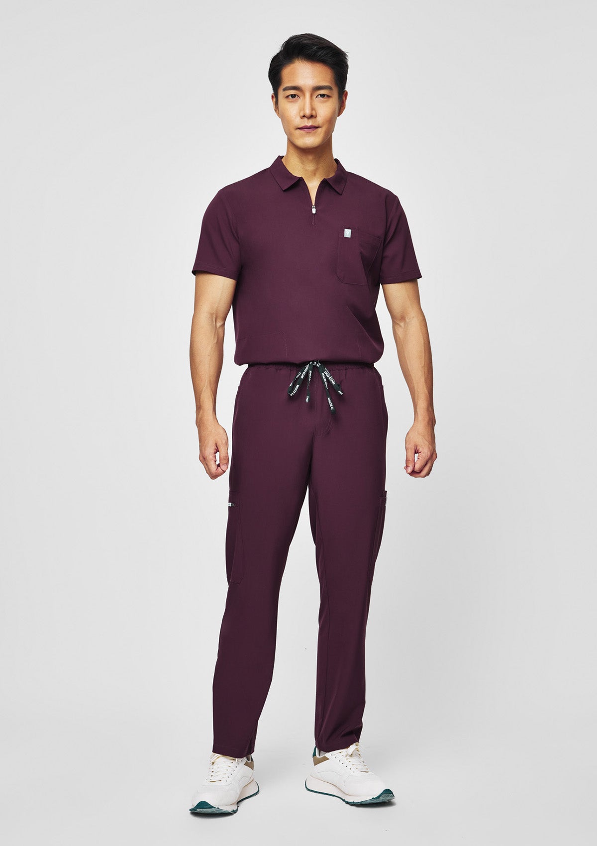 Straight Cut MoveTech® Scrub Pants - Men / Merlot