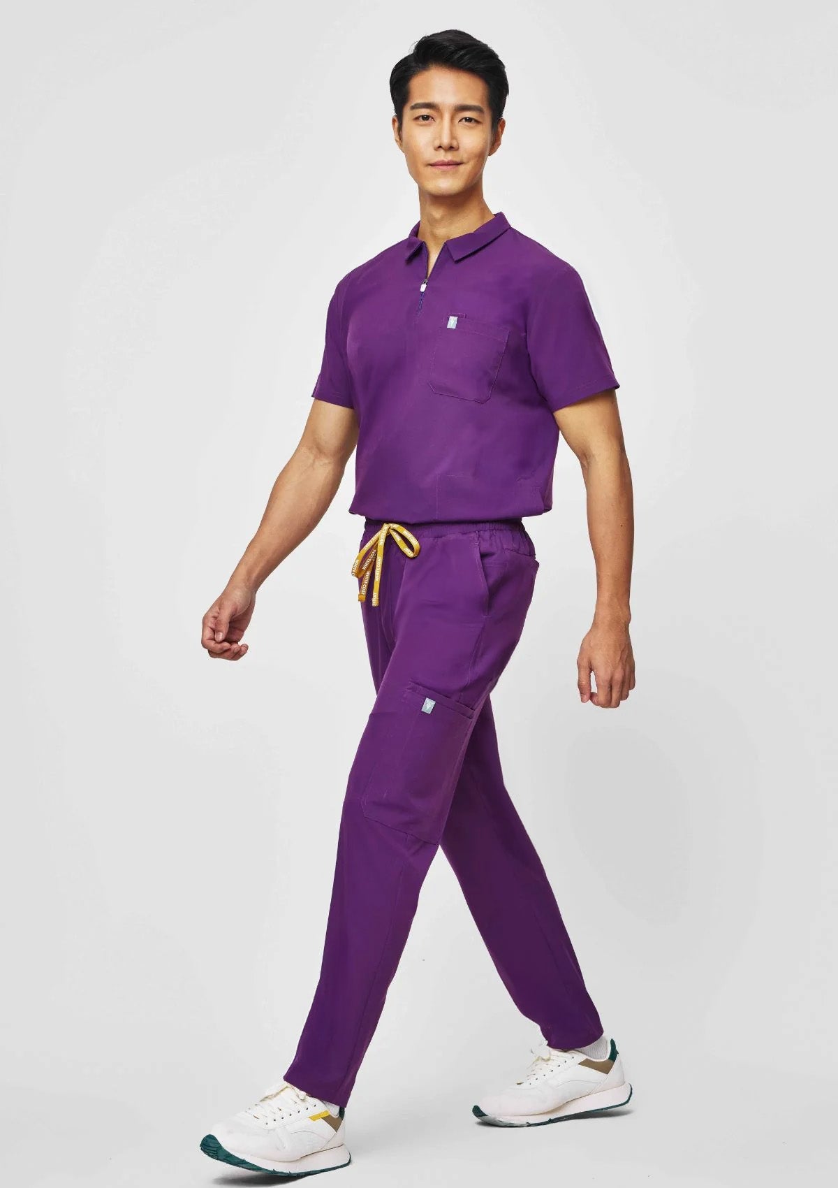Straight Cut MoveTech® Scrub Pants - Men / Plum