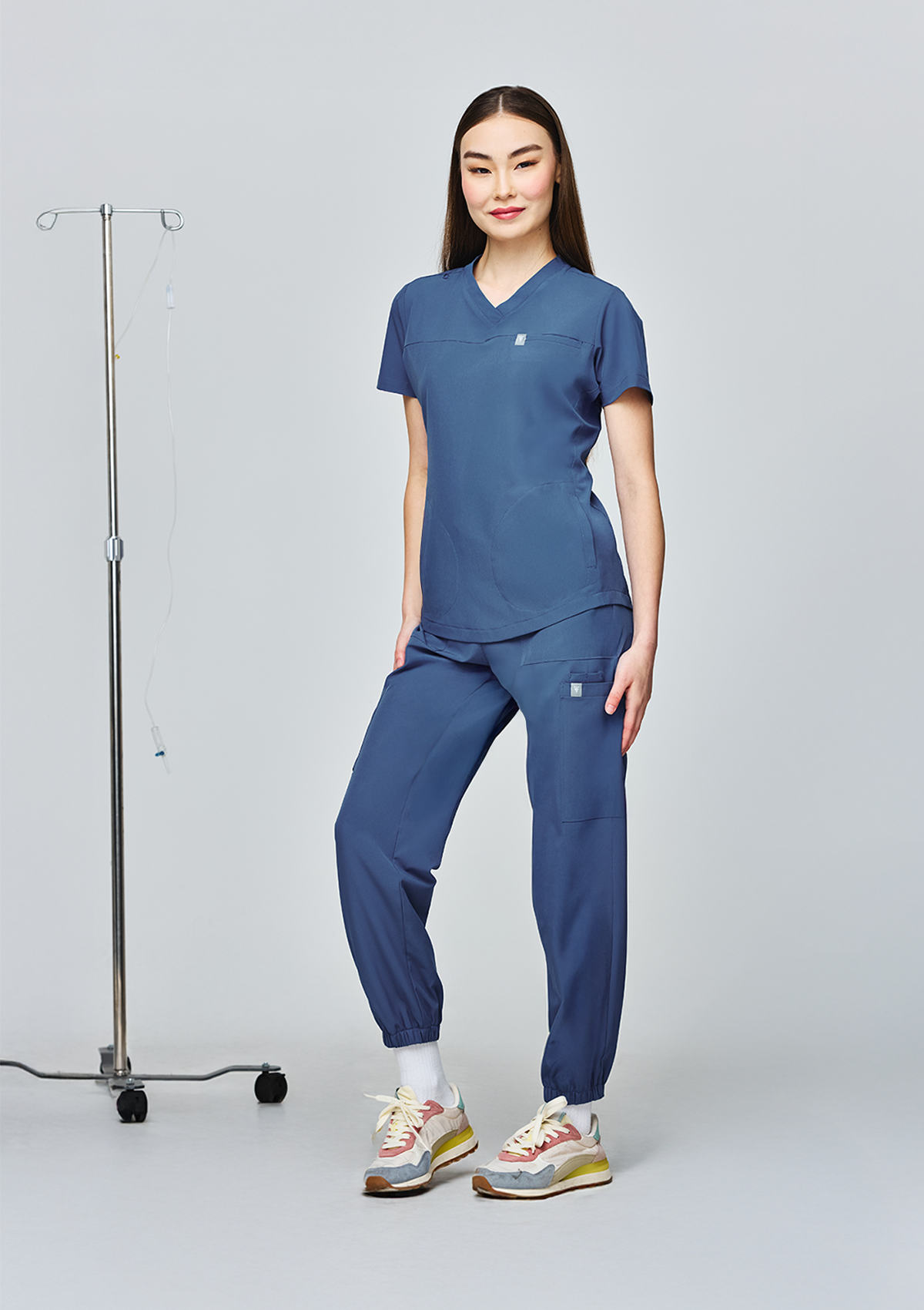 3-Pocket MoveTech® Scrub Top Core+ - Women / Steel Blue