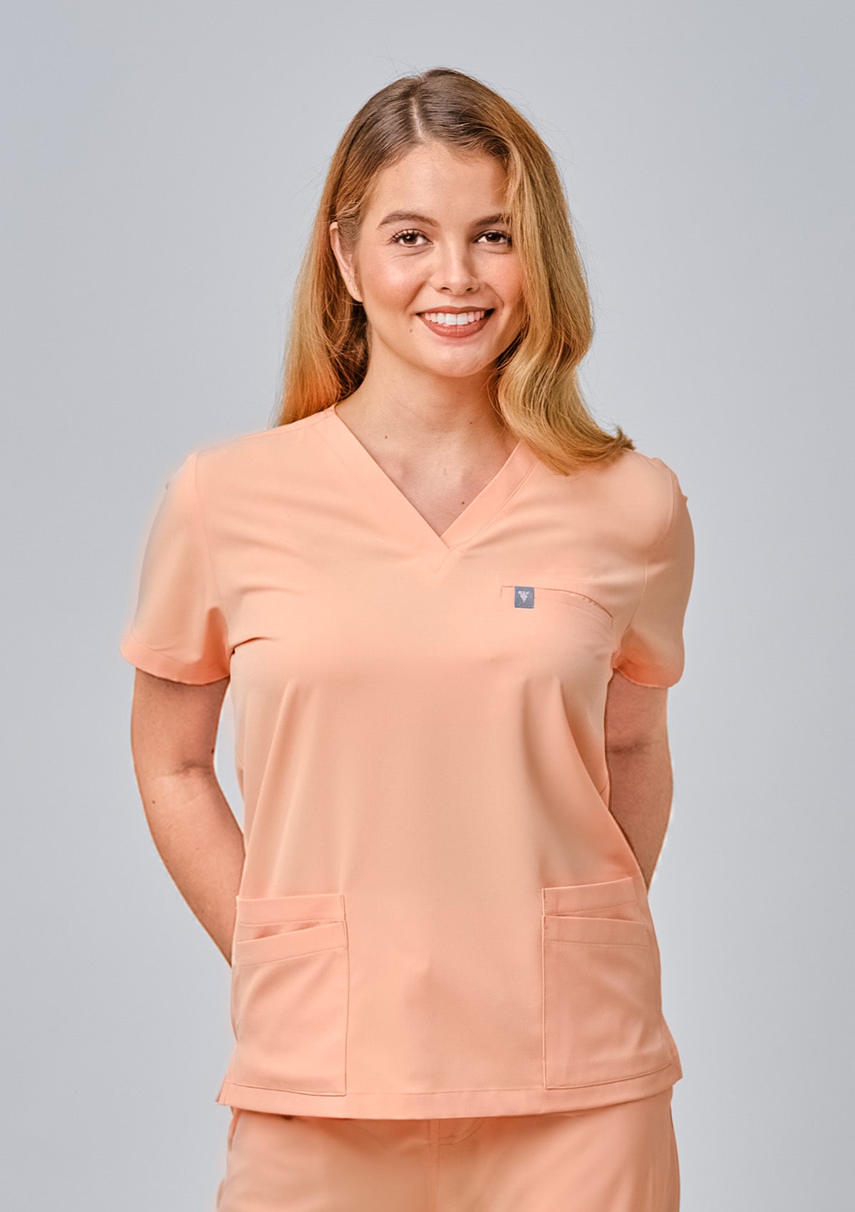 5-Pocket MoveTech® Scrub Top - Women / Mellow Melon