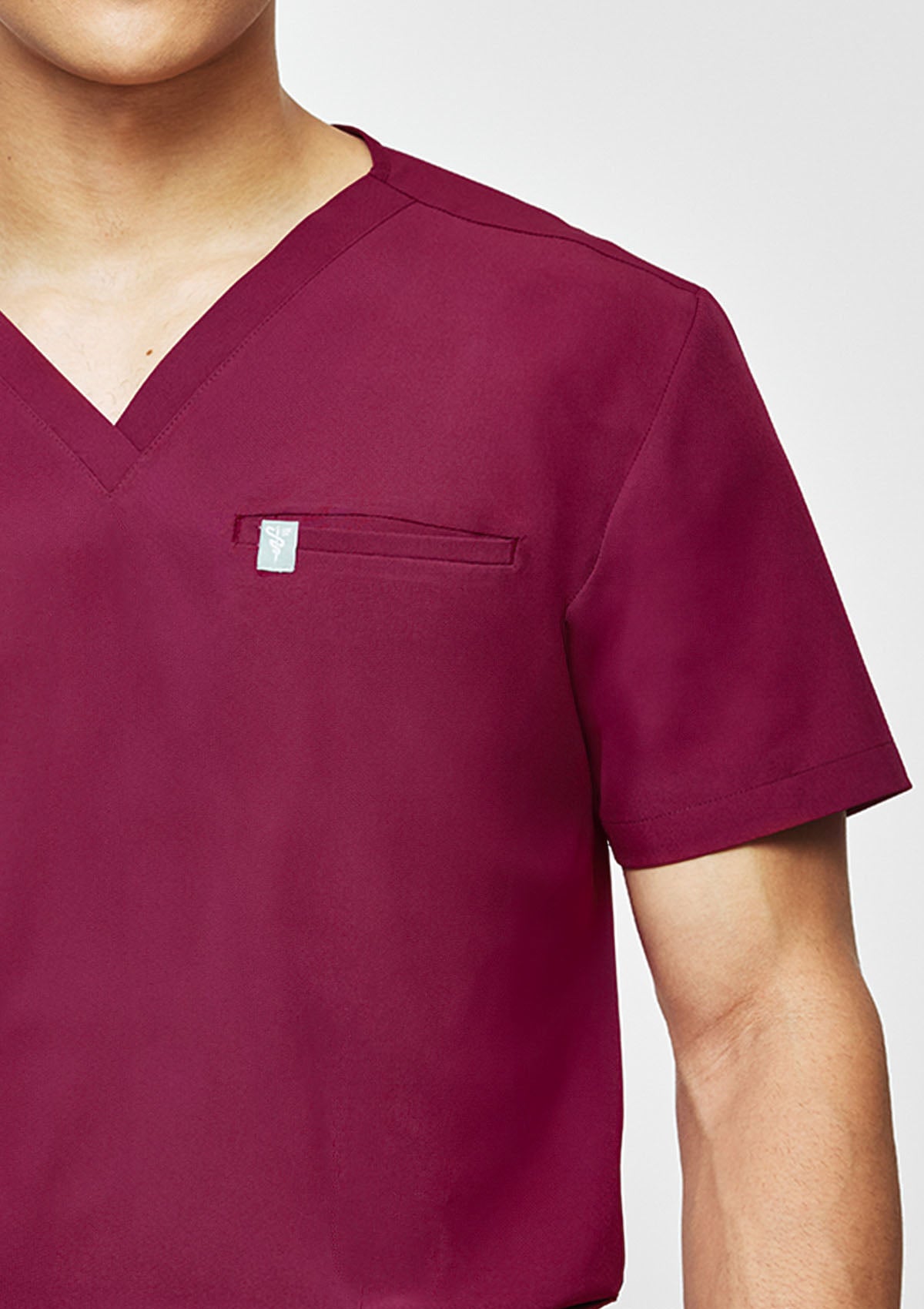 5-Pocket MoveTech® Scrub Top - Men / Garnet