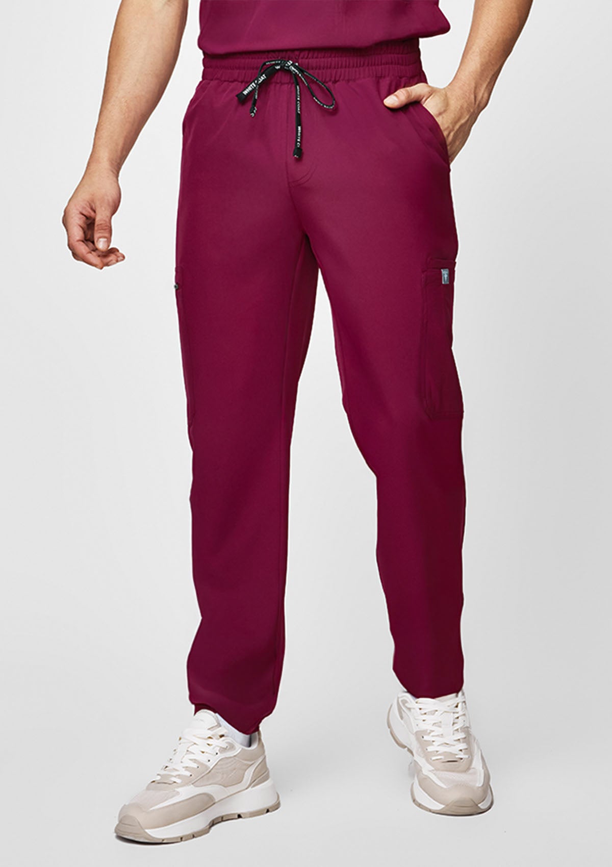 Straight Cut MoveTech® Scrub Pants - Men / Garnet