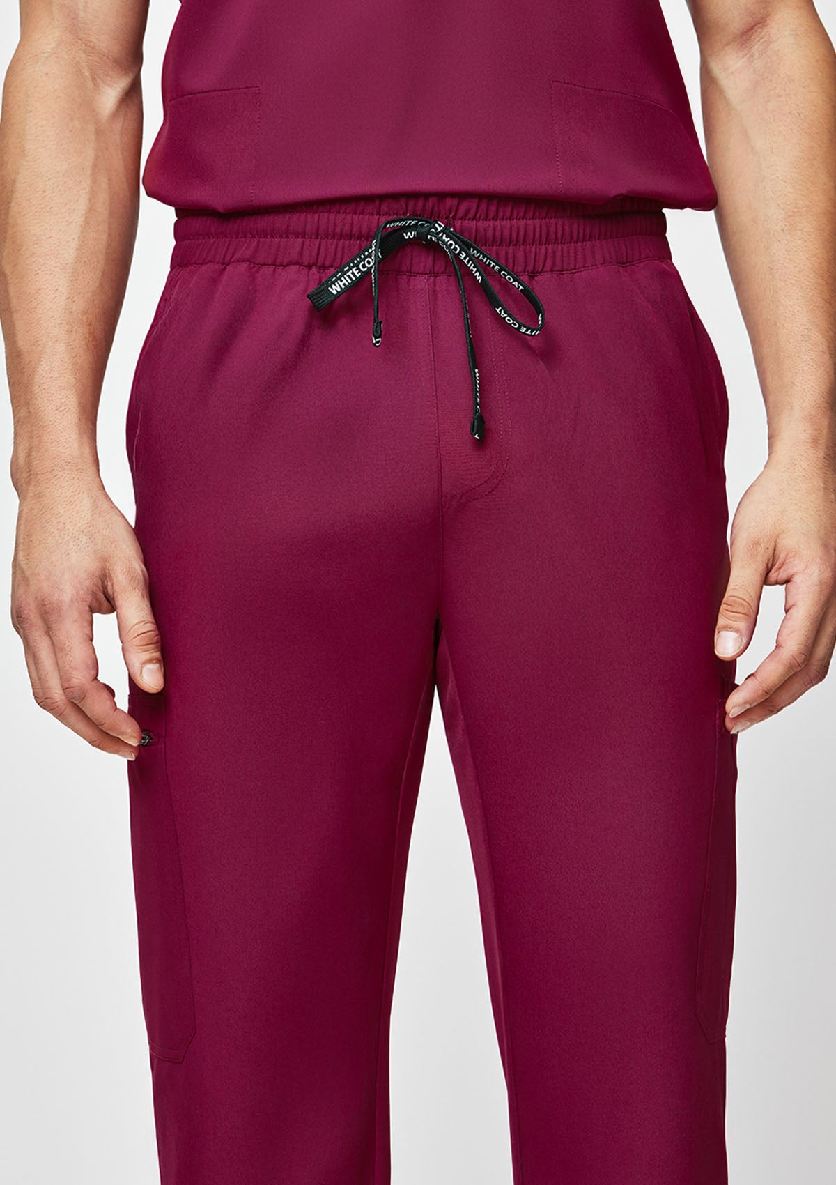 Straight Cut MoveTech® Scrub Pants - Men / Garnet