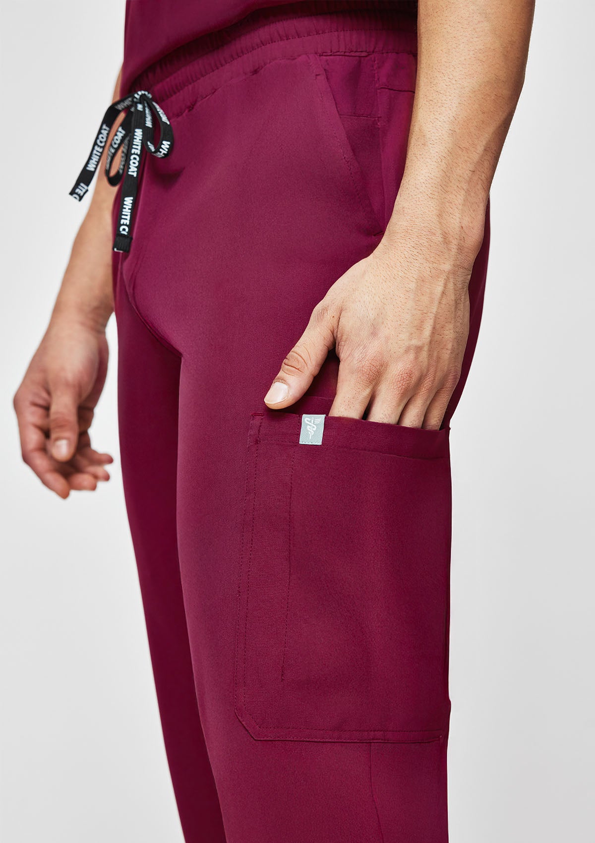 Straight Cut MoveTech® Scrub Pants - Men / Garnet