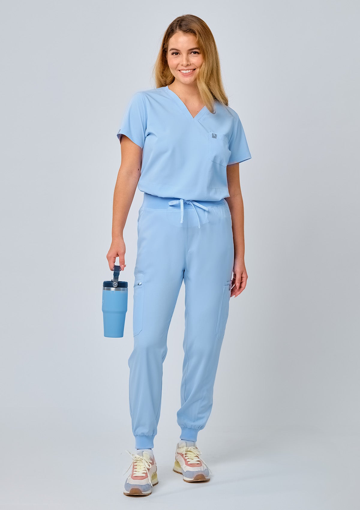 Jogger MoveTech® Scrub Pants - Women / Blue Sky