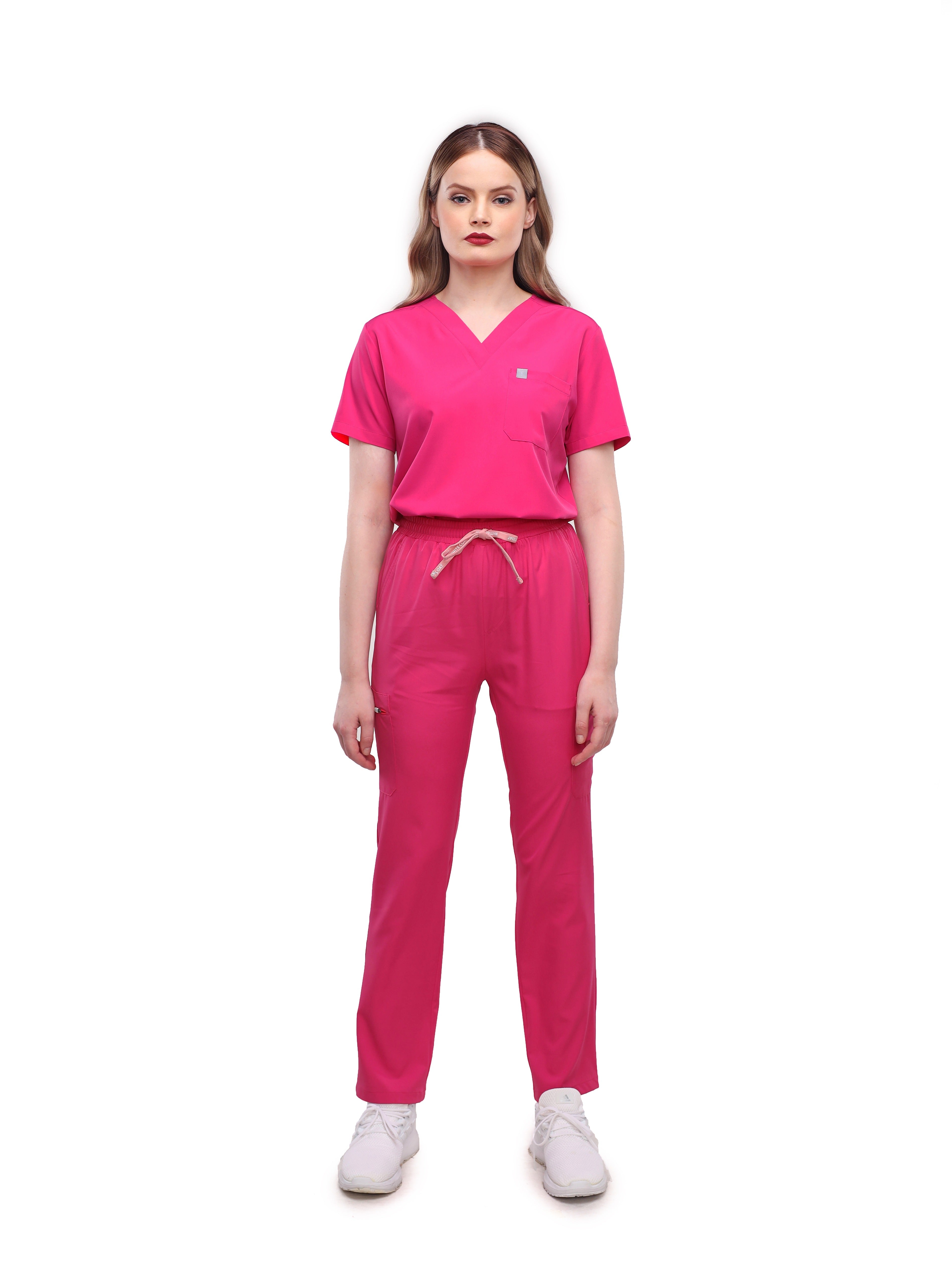 Straight Cut MoveTech® Scrub Pants 2.0 - Women / Magenta