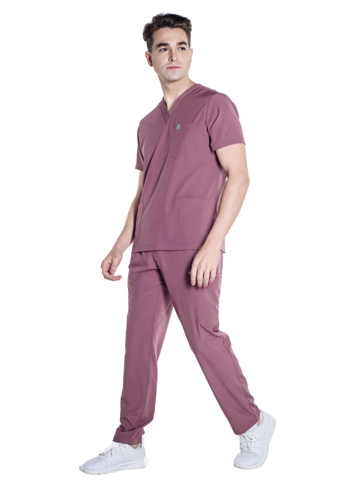 3-Pocket MoveTech® Scrub Top 2.0 - Men / Mauve
