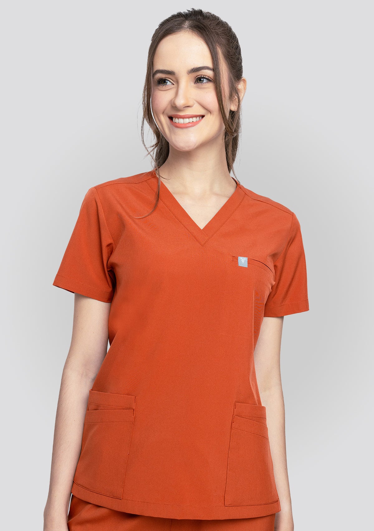 5-Pocket MoveTech® Scrub Top - Women / Terracotta