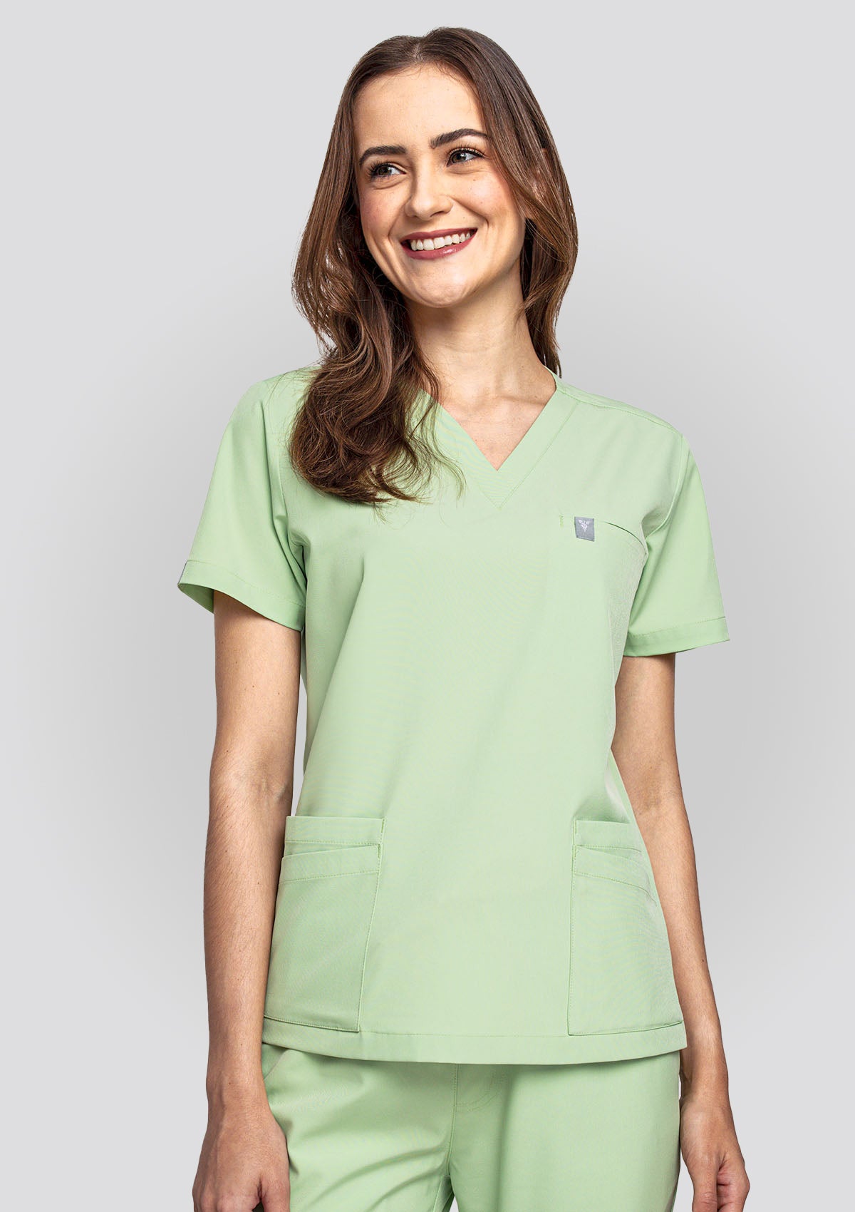 5-Pocket MoveTech® Scrub Top - Women / Lime