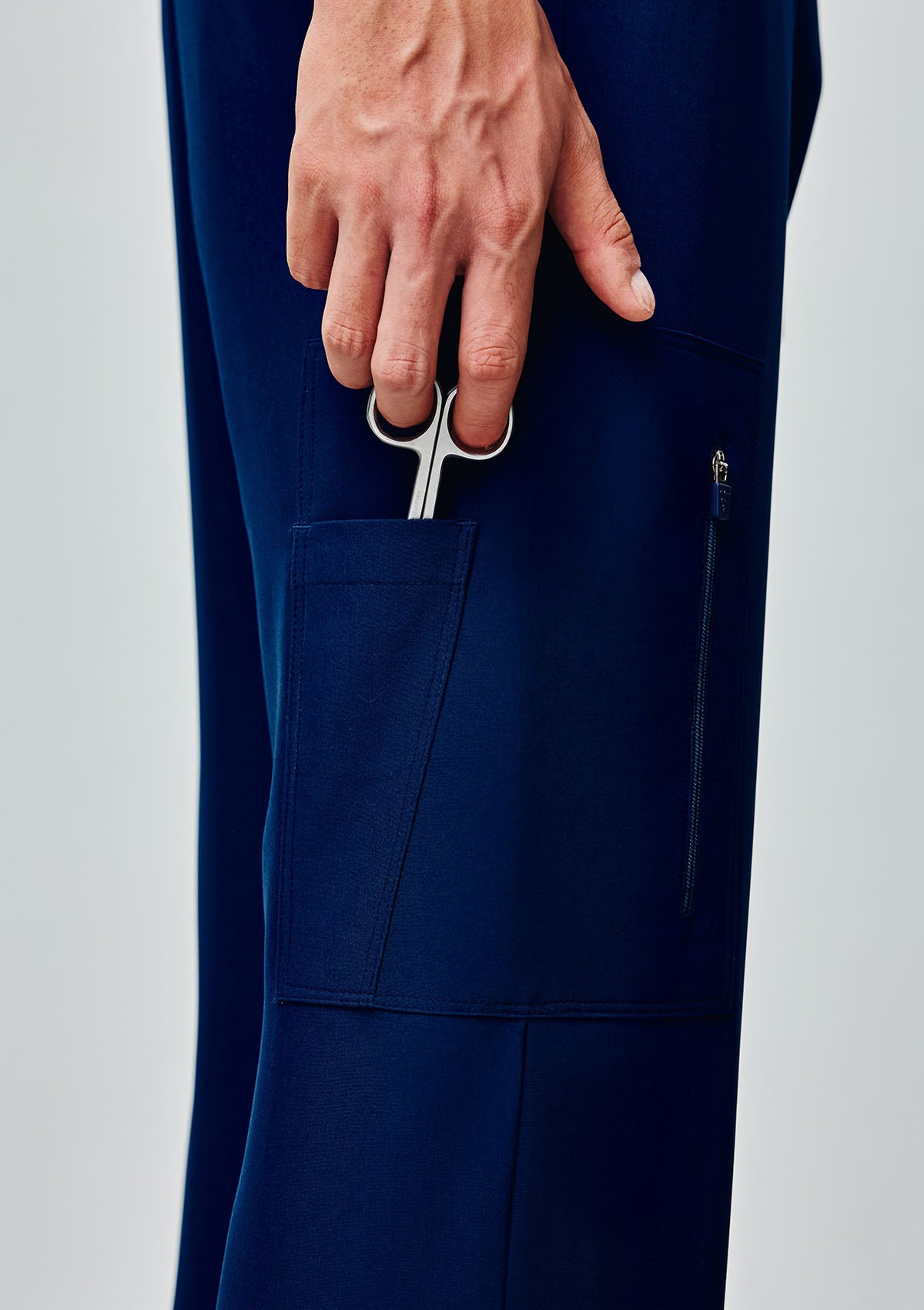 Ribbed Straight Cut MoveTech® Scrub Pants Core+ - Men / Navy