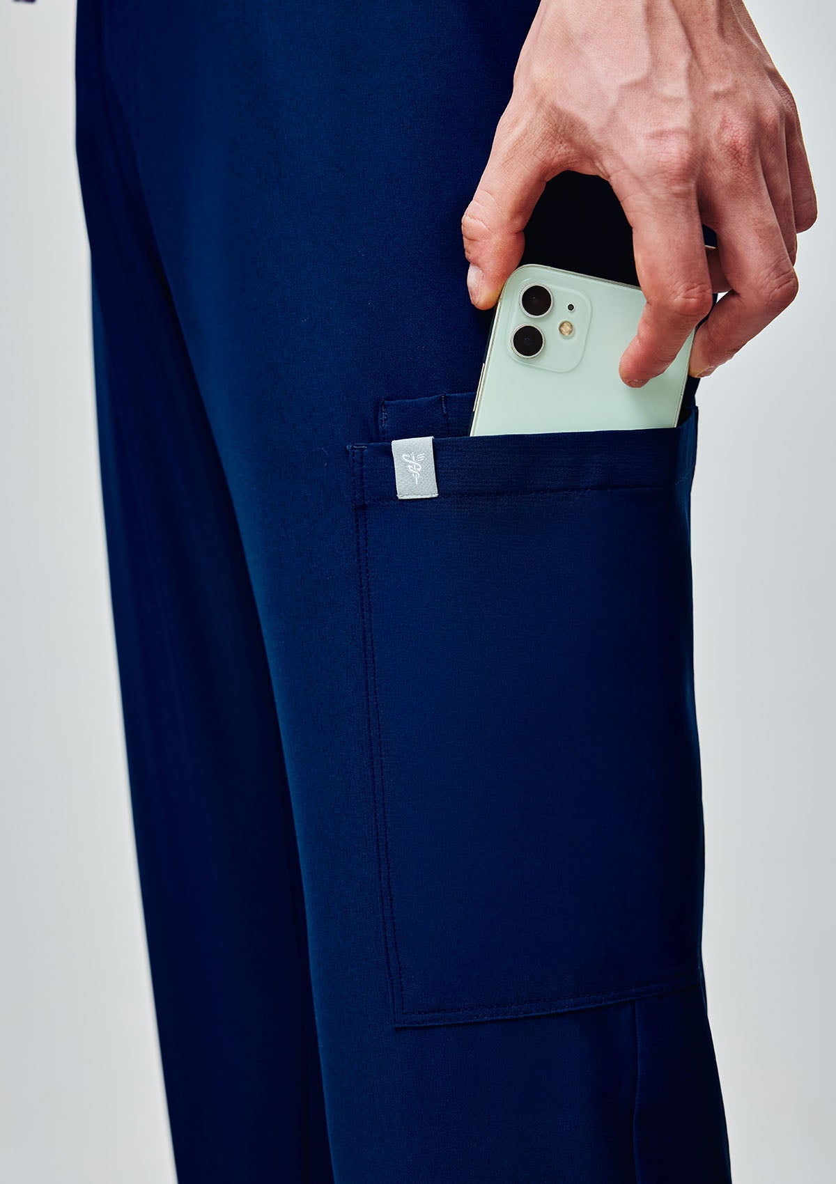 Ribbed Straight Cut MoveTech® Scrub Pants Core+ - Men / Navy