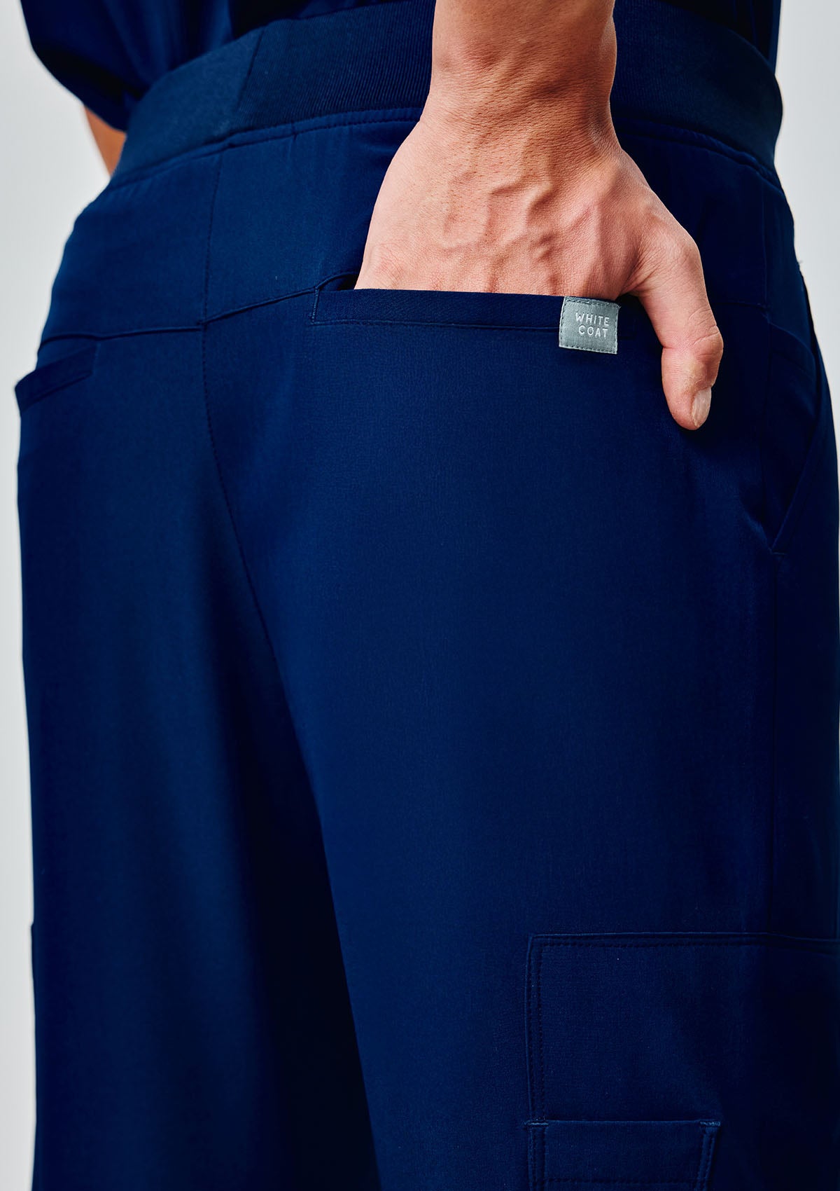 Ribbed Straight Cut MoveTech® Scrub Pants Core+ - Men / Navy