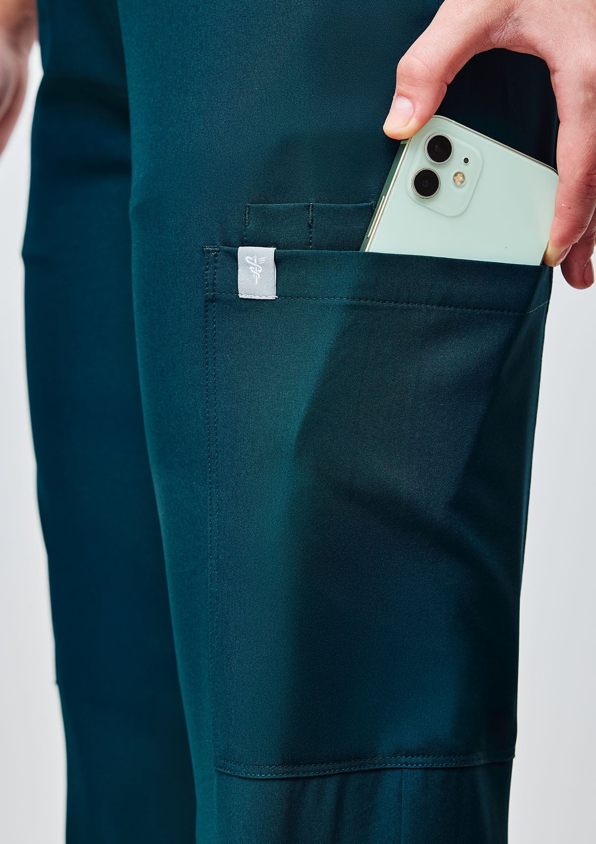 Ribbed Straight Cut MoveTech® Scrub Pants Core+ - Women / Deep Teal
