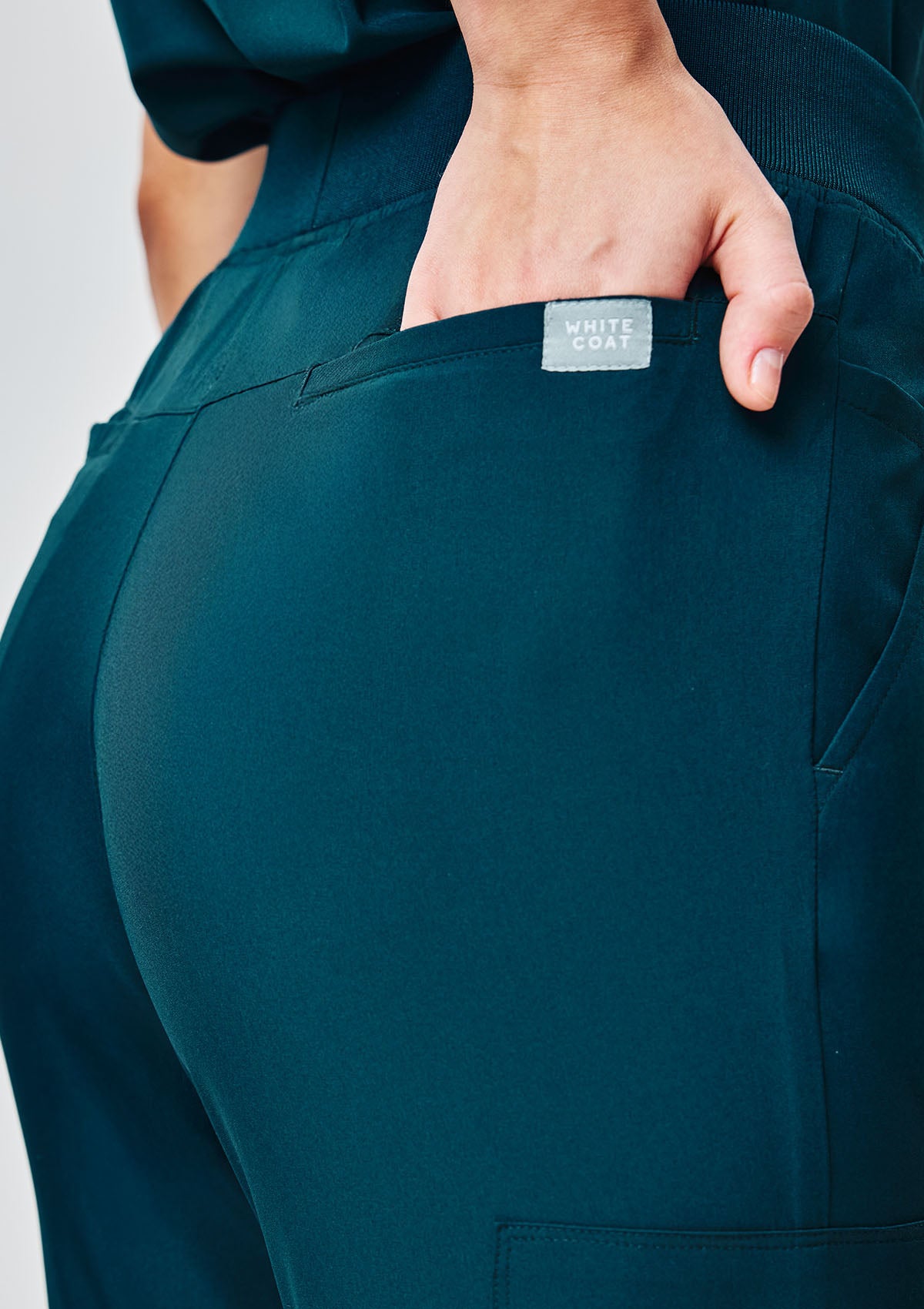 Ribbed Straight Cut MoveTech® Scrub Pants Core+ - Women / Deep Teal