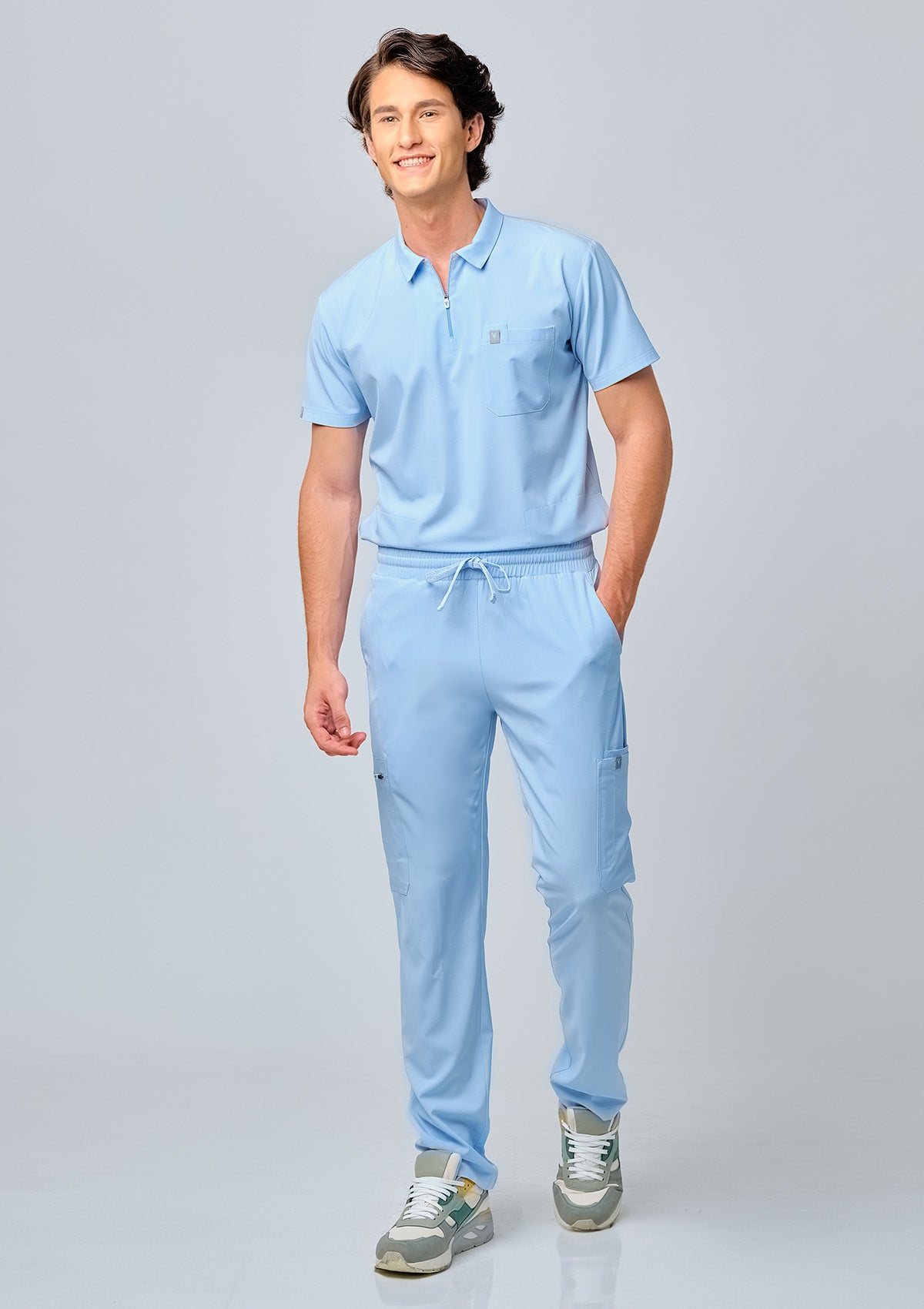 Straight Cut MoveTech® Scrub Pants - Men / Blue Sky