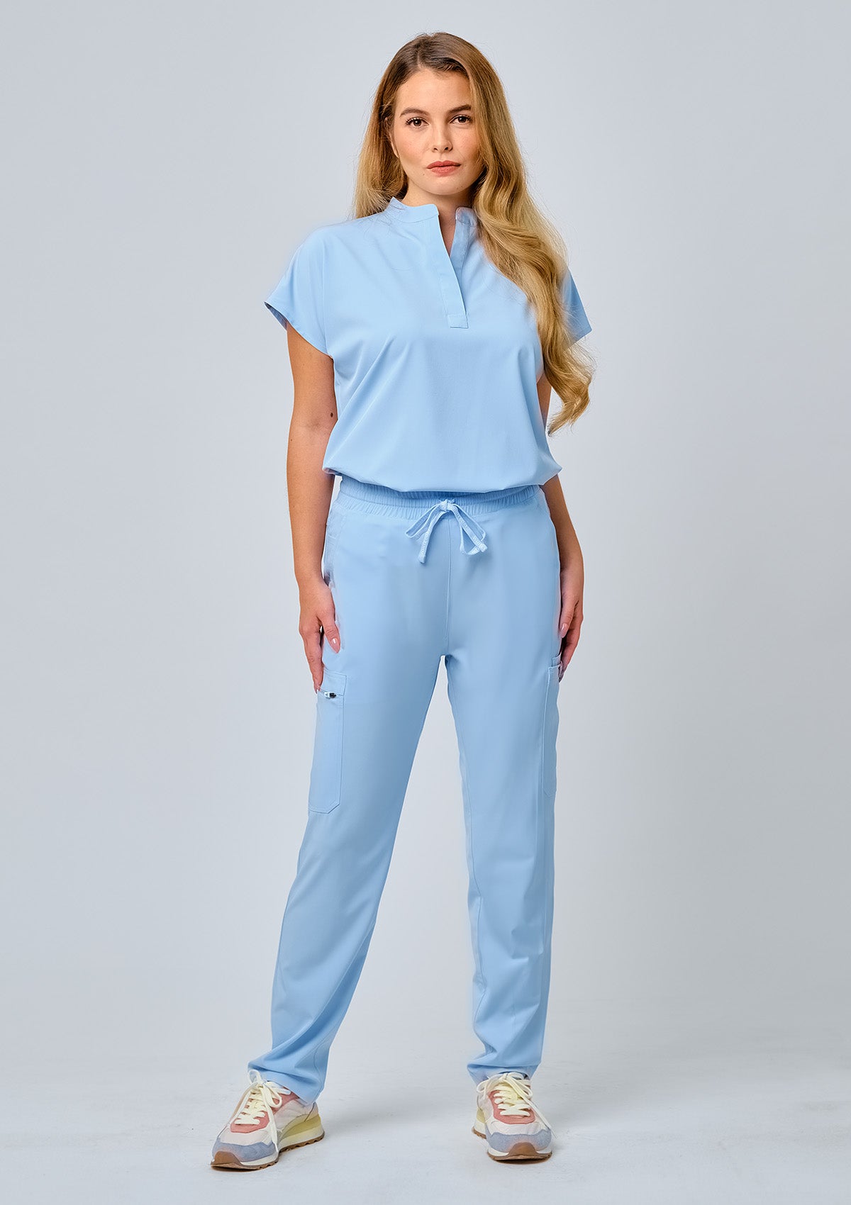 Tapered MoveTech® Scrub Pants - Women / Blue Sky