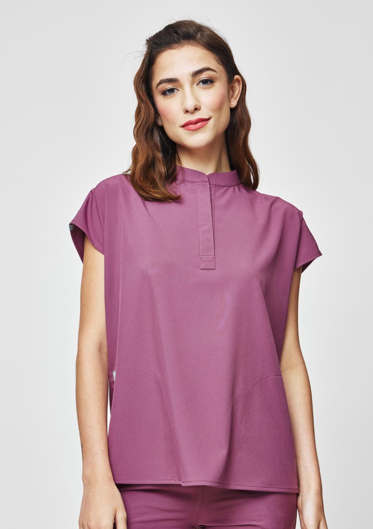Mandarin MoveTech® Scrub Top - Women / Mauve