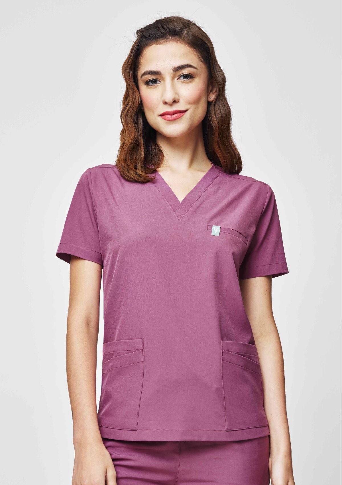 5-Pocket MoveTech® Scrub Top - Women / Mauve