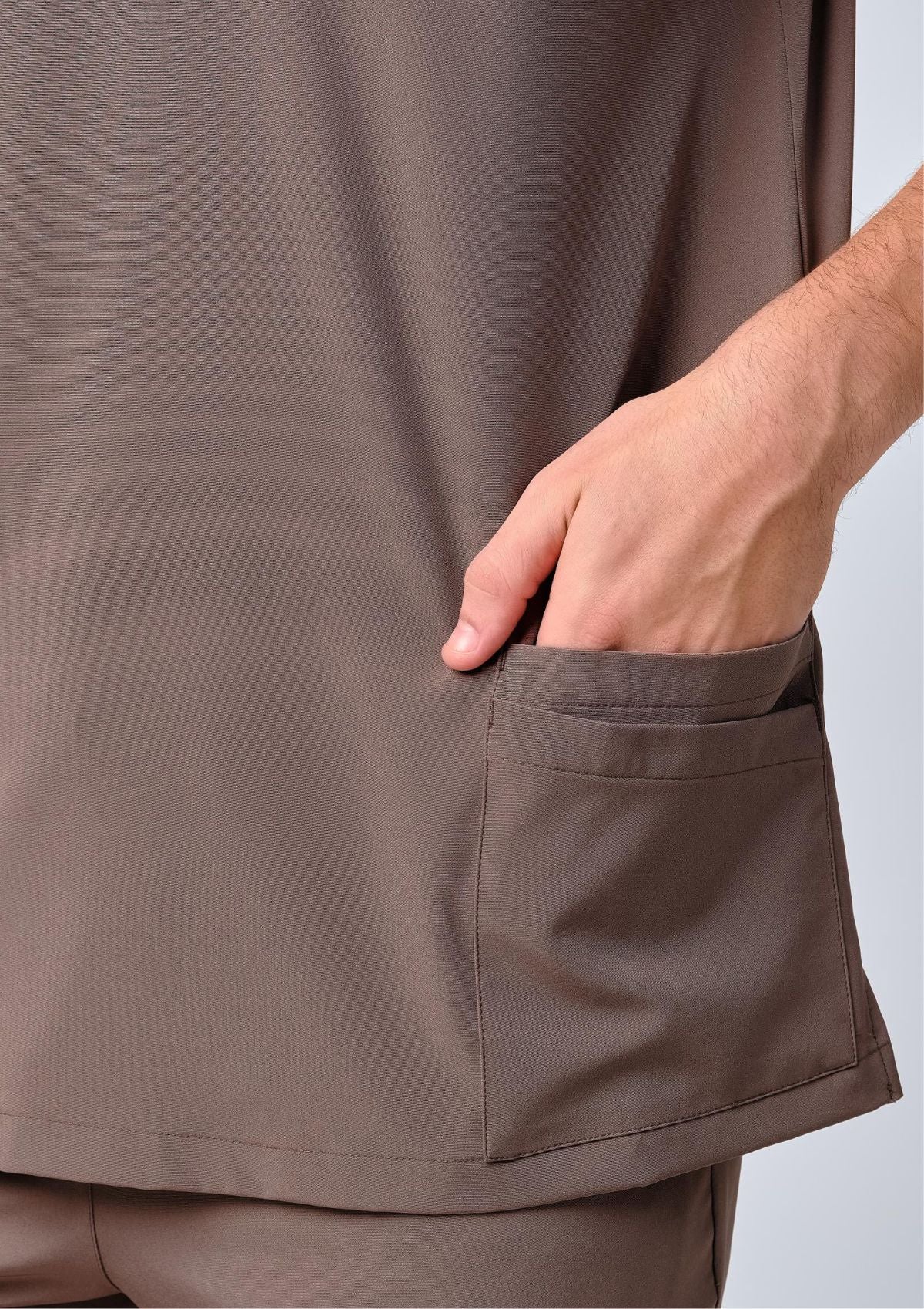 5-Pocket MoveTech® Scrub Top - Men / Taupe