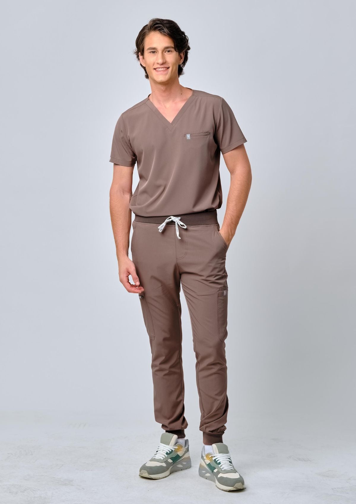 5-Pocket MoveTech® Scrub Top - Men / Taupe