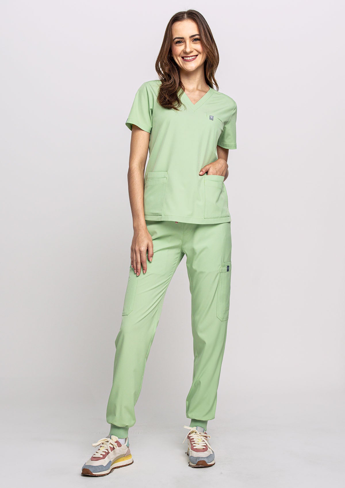 5-Pocket MoveTech® Scrub Top - Women / Lime