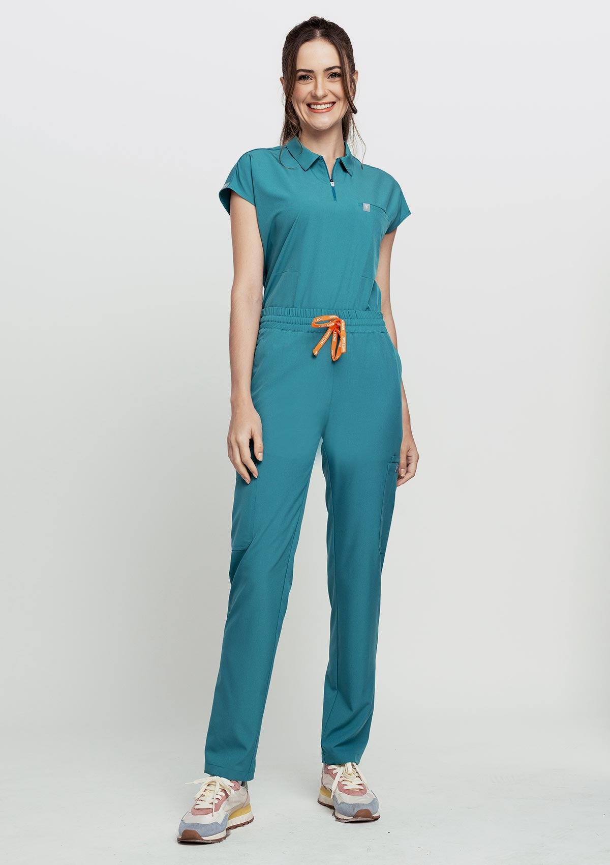 Tapered MoveTech® Scrub Pants - Women / Seafoam