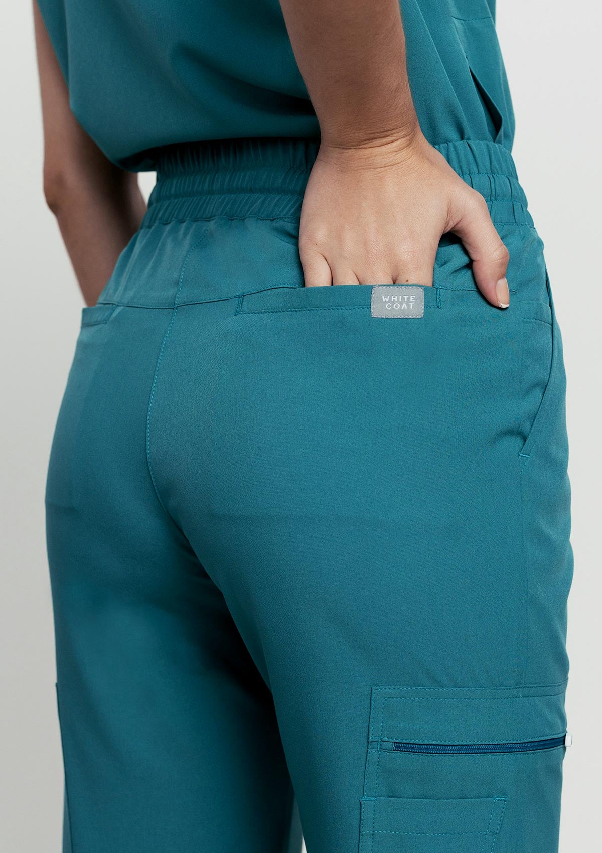 Tapered MoveTech® Scrub Pants - Women / Seafoam