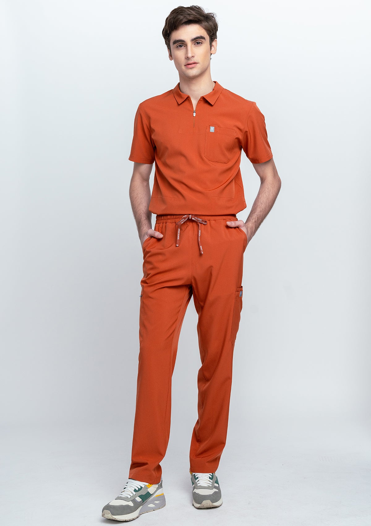 Straight Cut MoveTech® Scrub Pants - Men / Terracotta