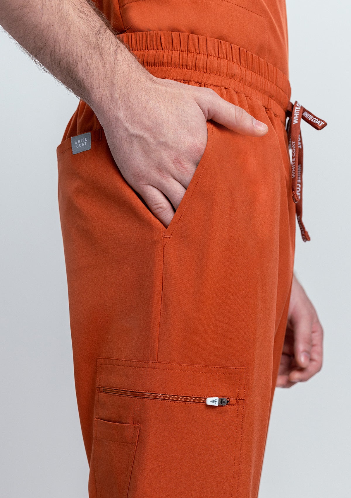 Straight Cut MoveTech® Scrub Pants - Men / Terracotta