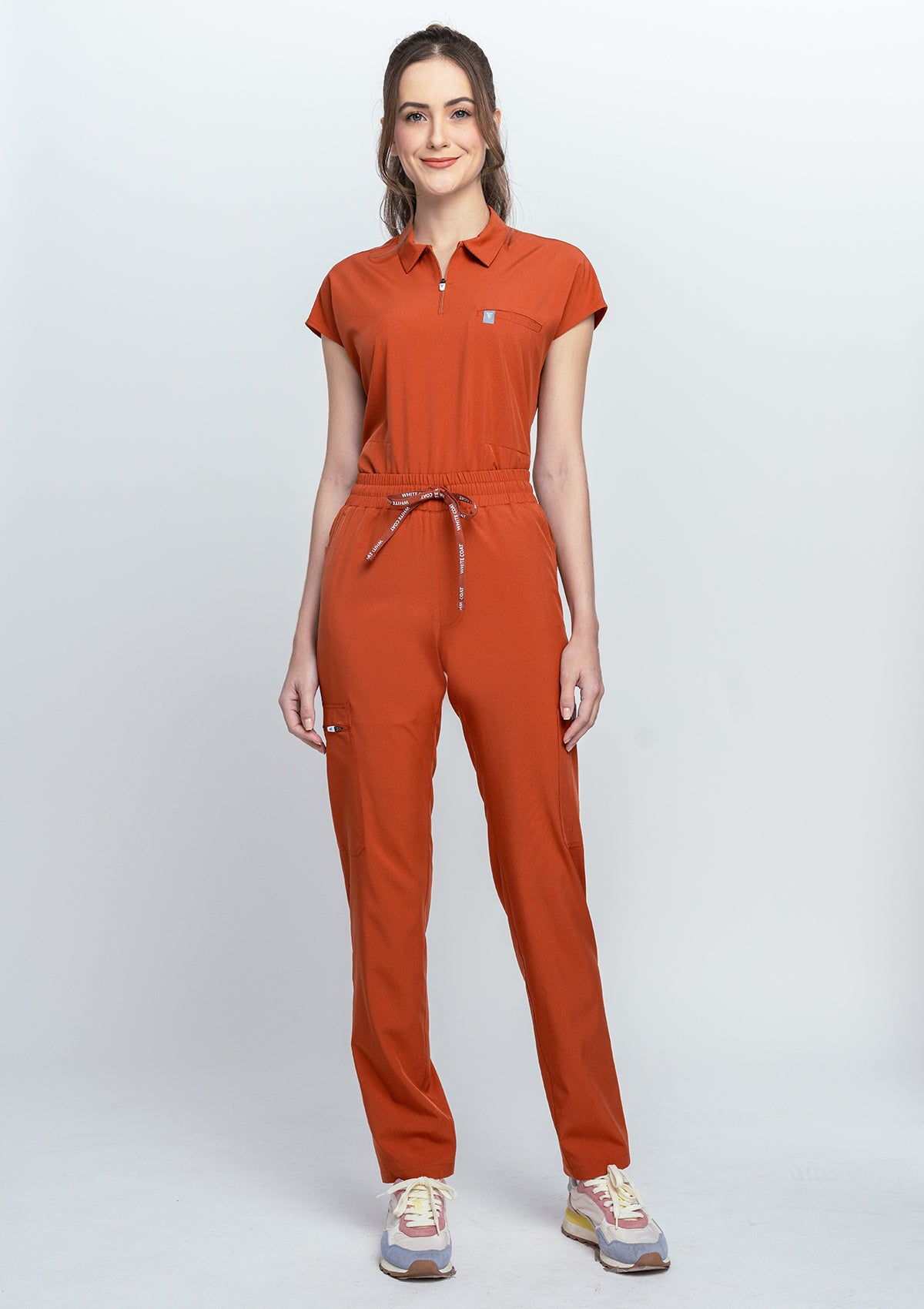 Tapered MoveTech® Scrub Pants - Women / Terracotta