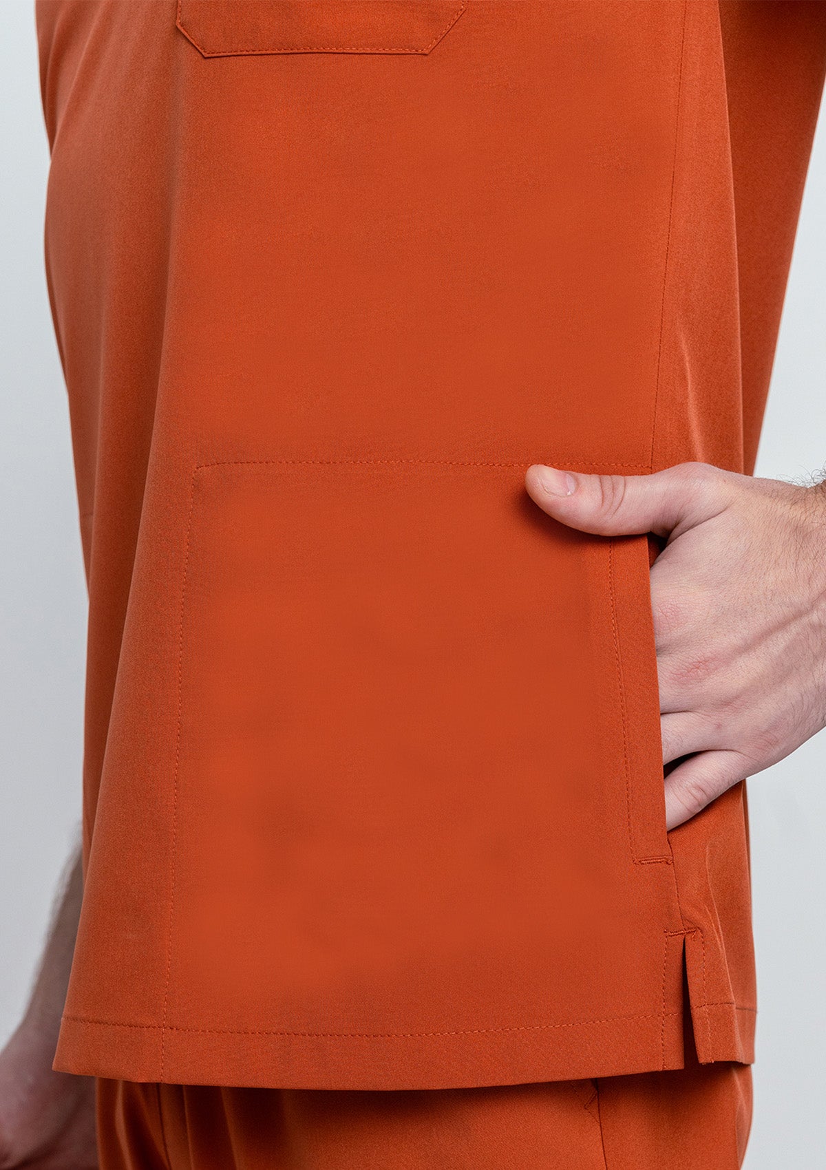 4-Pocket MoveTech® Scrub Top - Men / Terracotta
