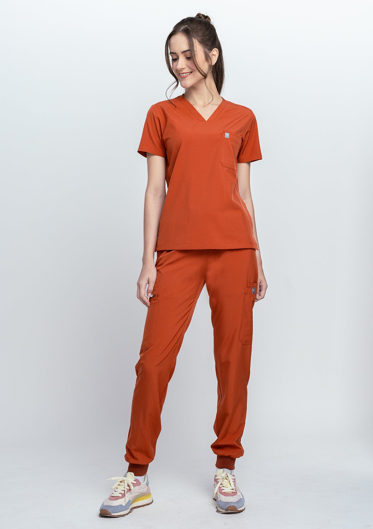 4-Pocket MoveTech® Scrub Top - Women / Terracotta