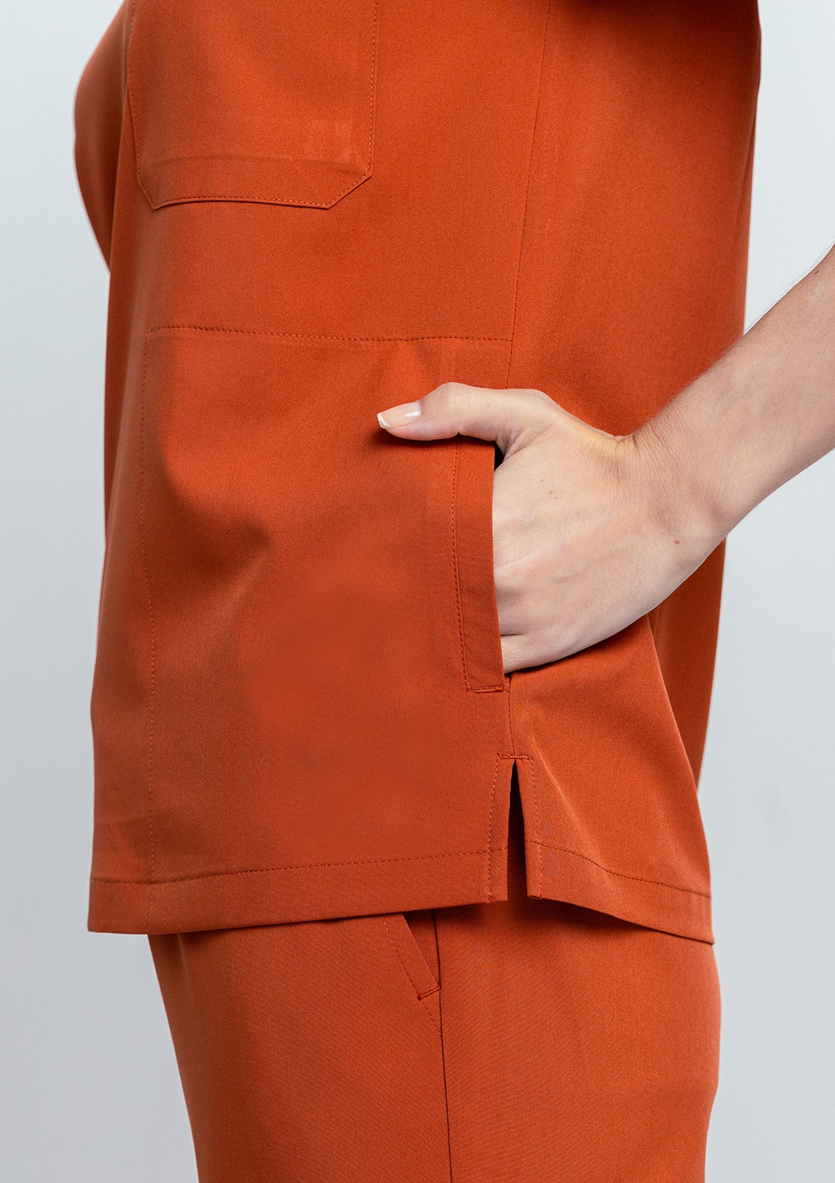 4-Pocket MoveTech® Scrub Top - Women / Terracotta