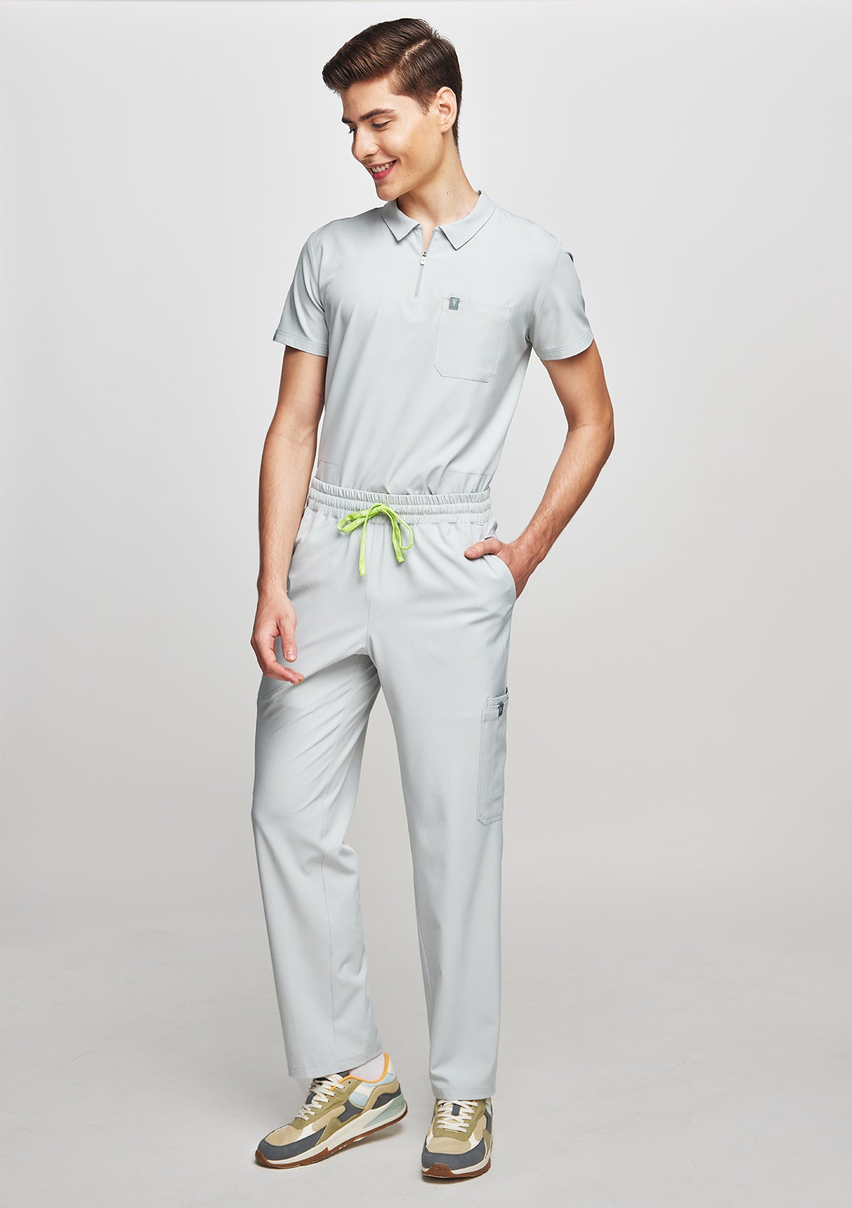 Straight Cut MoveTech® Scrub Pants - Men / Cool Grey